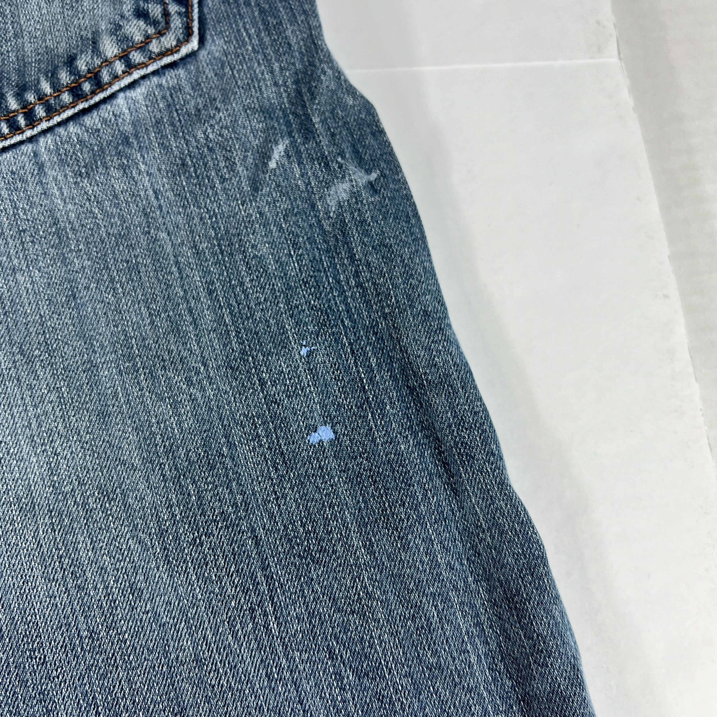 Levi's Y2K Levi's Jean 569 Loose Straight Blue Faded Thrashed Denim Size US 34 / EU 50 - 2 Thumbnail