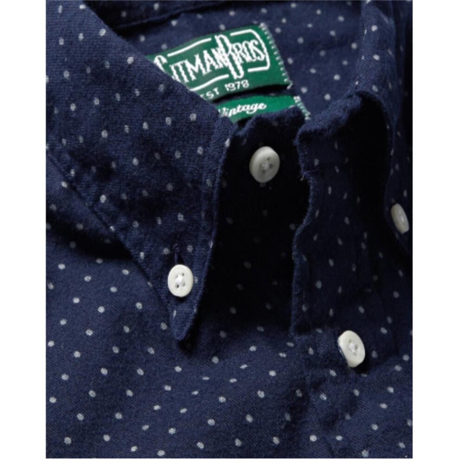 Other Vintage Gitman Bros Collar Polka Dot Cotton Flannel Shirt Size US XL / EU 56 / 4 - 3 Thumbnail