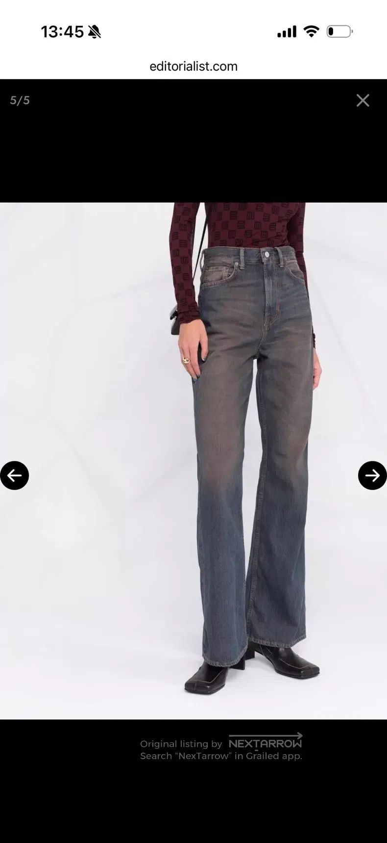Acne Studios Acne Studios High Waisted Boot Cut Jeans 1990 Size 30" / US 8 / IT 44 - 7 Thumbnail