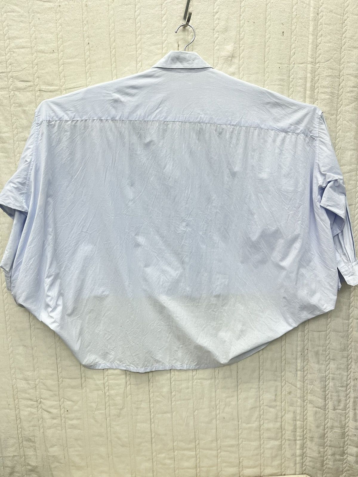 Designer × Y's × Yohji Yamamoto ARCHIVES🔥🔥Y'S YOHJI YAMAMOTO BAGGY CROP TOP SHIRT Size XXL / US 16-18 / IT 52-54 - 4 Thumbnail