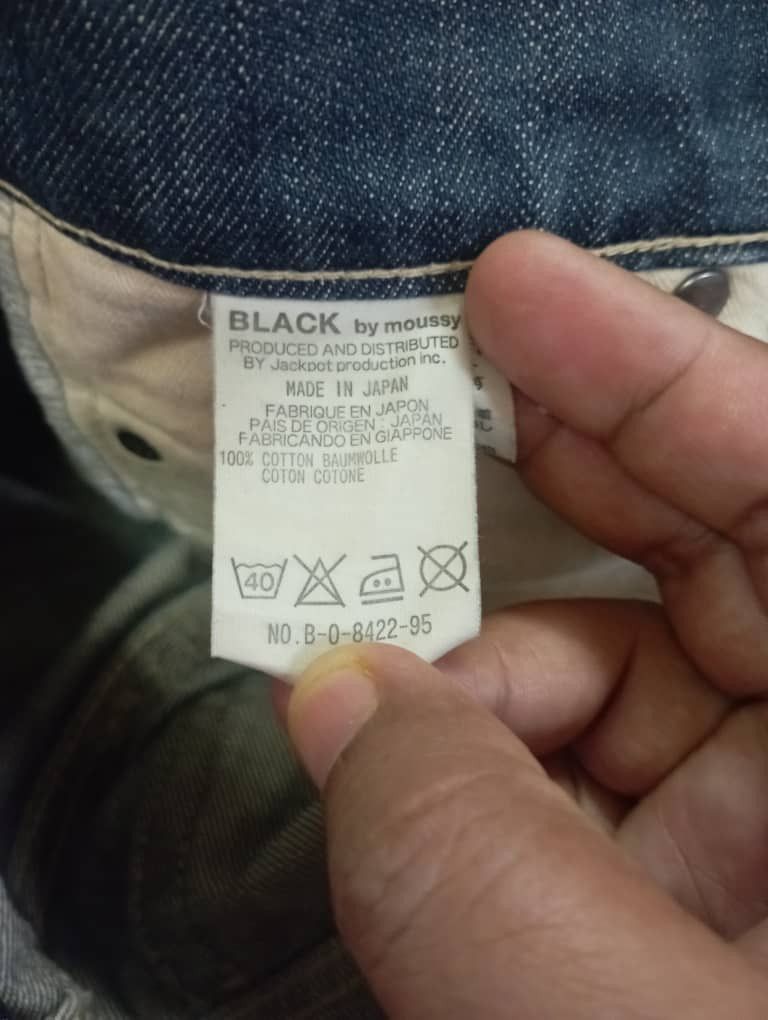 Tornado Mart Flare Jeans Made In Japan Mud Rusty Black By Moussy Bootcut Size 24" / US 00 / IT 34 - 10 Thumbnail