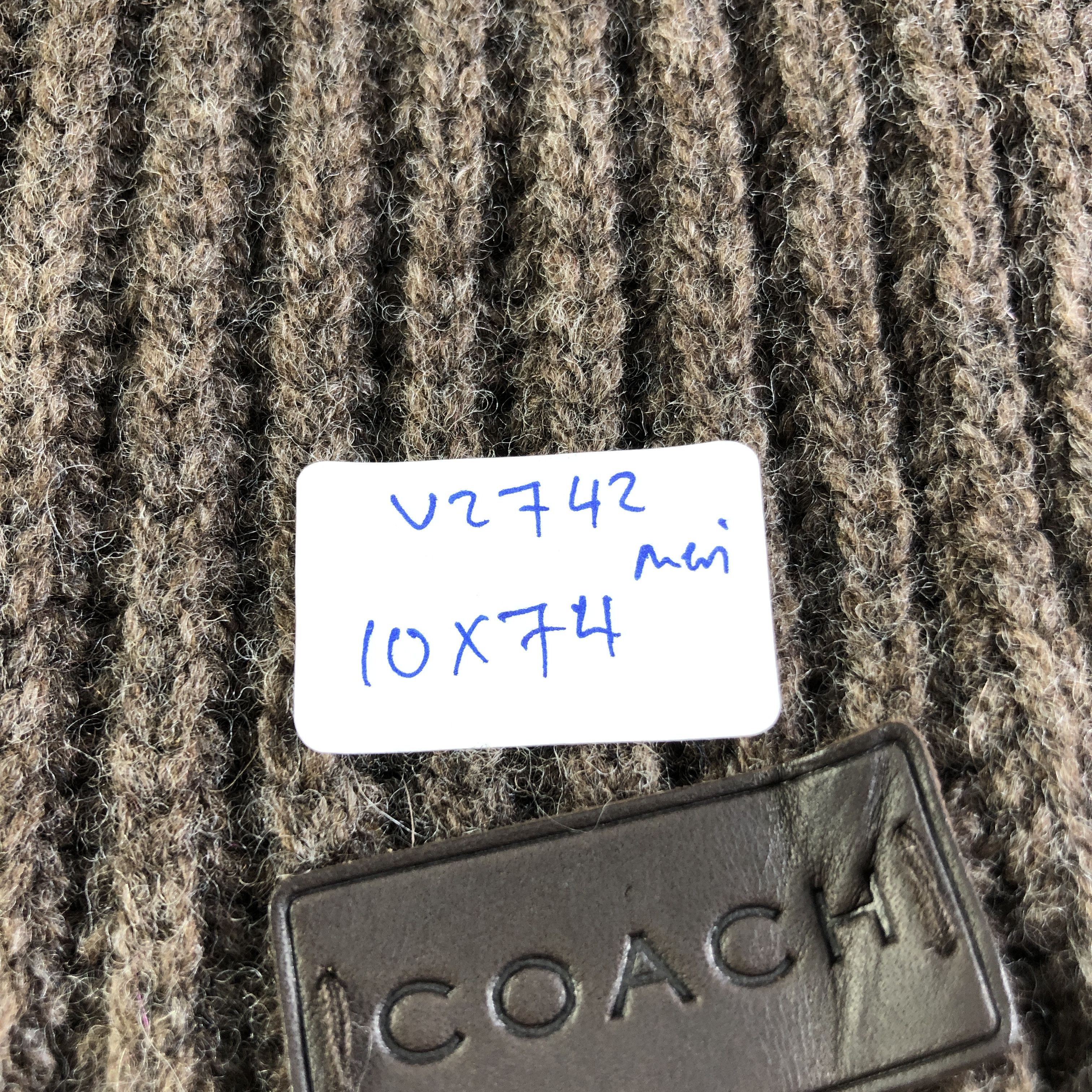 Coach Coach Pleats Wool Scarf Muffler V2742 Size ONE SIZE - 6 Thumbnail