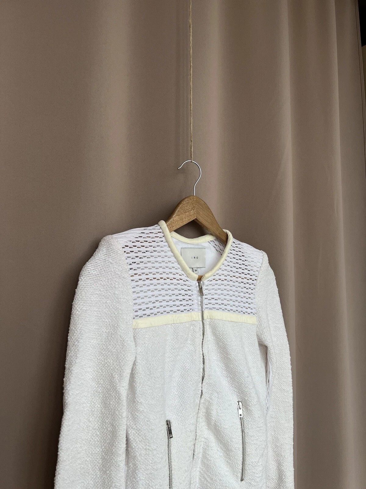 Iro Iro Hurley Zip Jacket Womens Size 38 or S Vintage Cardigan Size S / US 4 / IT 40 - 3 Thumbnail