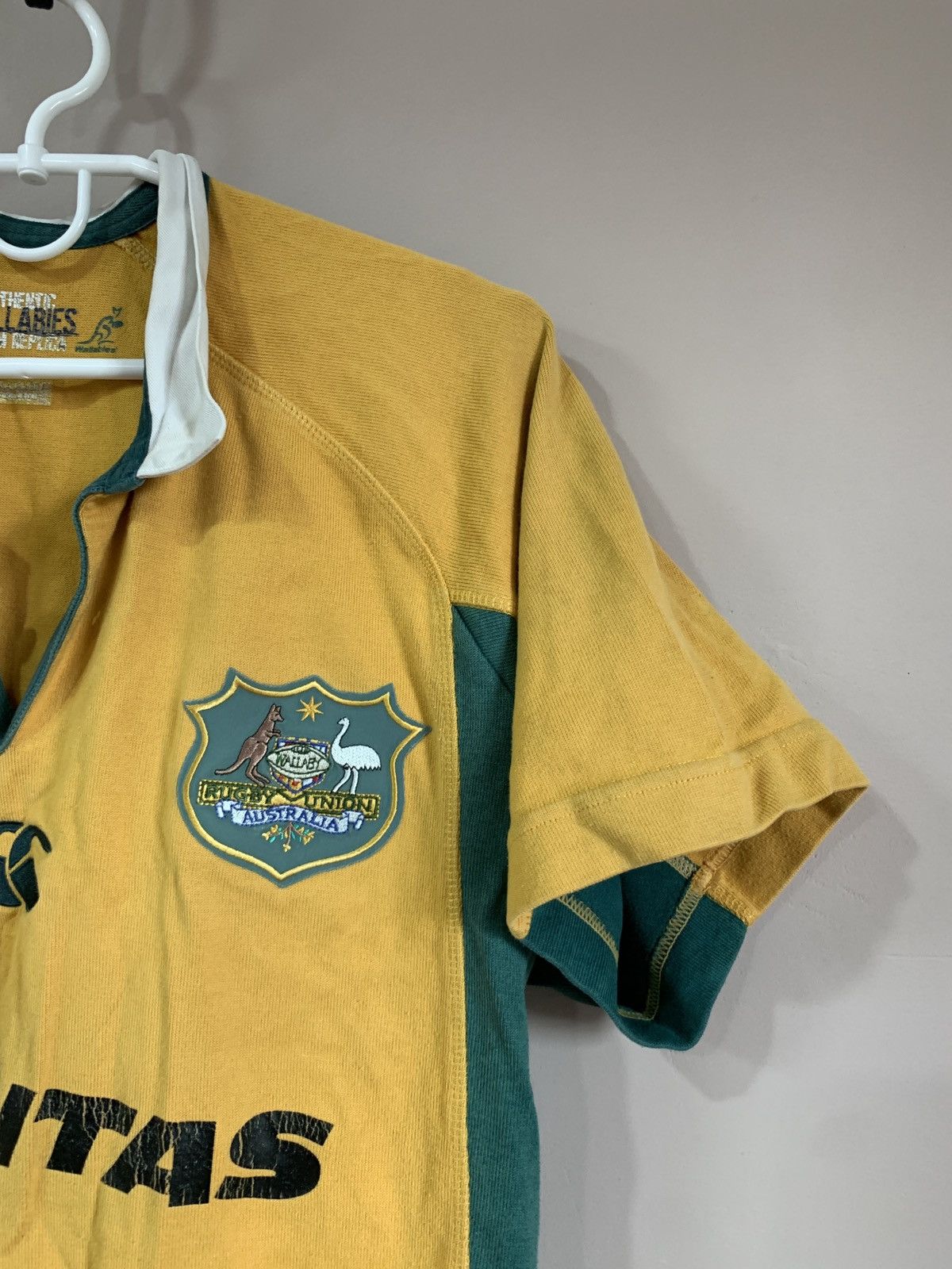 Canterbury of New Zealand × Vintage Australia Home Rugby Union Shirt Canterbury Jersey Size M Size US M / EU 48-50 / 2 - 4 Thumbnail