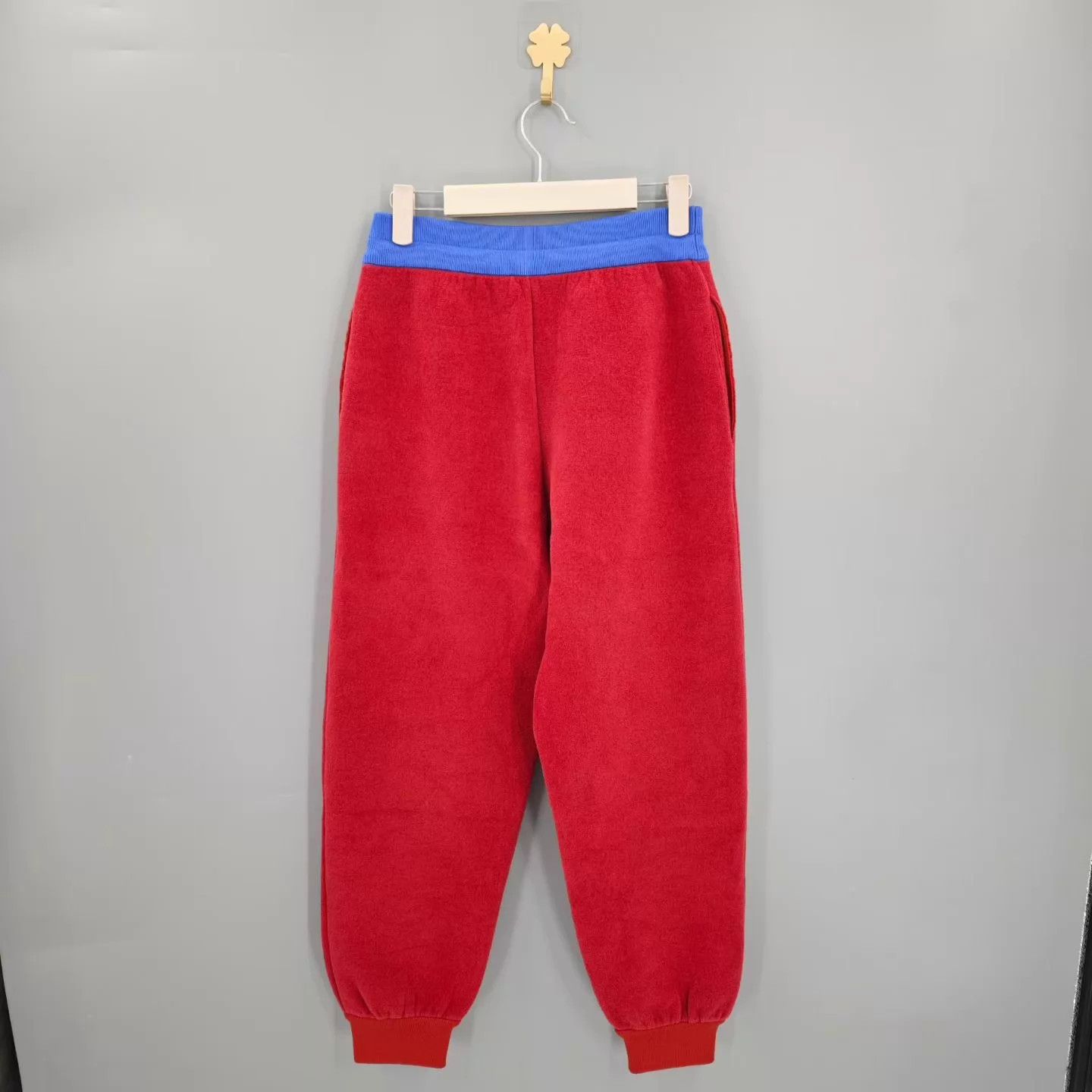 Louis Vuitton LV Red Logo Cotton Drawstring Cuffed Track Pants Size 26" / US 2 / IT 38 - 2 Thumbnail