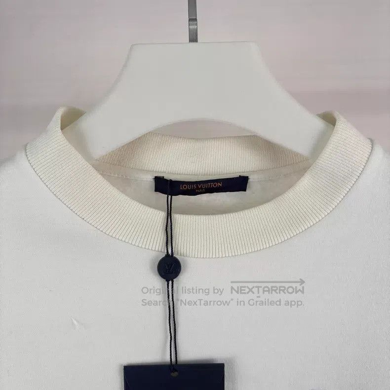 Louis Vuitton Louis Vuitton White color-block floral embroidered sweatsh Size US M / EU 48-50 / 2 - 3 Thumbnail