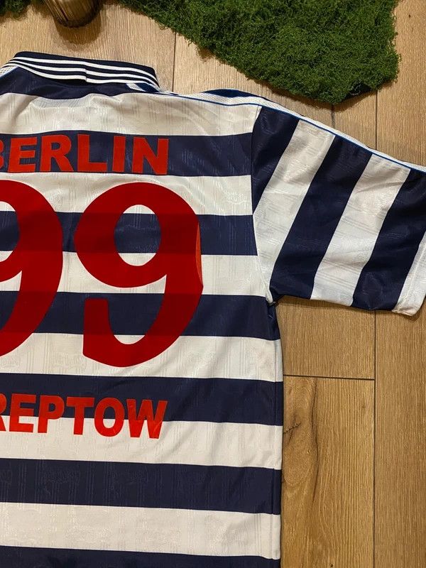 Adidas Hertha BSC 1997-98 Home Shirt XL Adidas Vintage Size US XL / EU 56 / 4 - 13 Thumbnail