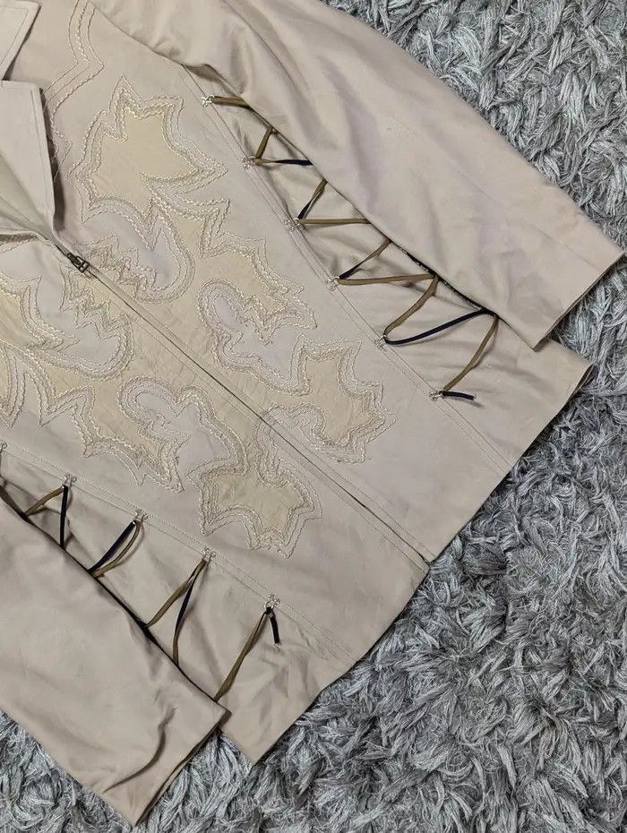 Issey Miyake 💥FINAL DROP💥Issey Miyake Side Lace Zipper Jacket Coat Size M / US 6-8 / IT 42-44 - 5 Thumbnail