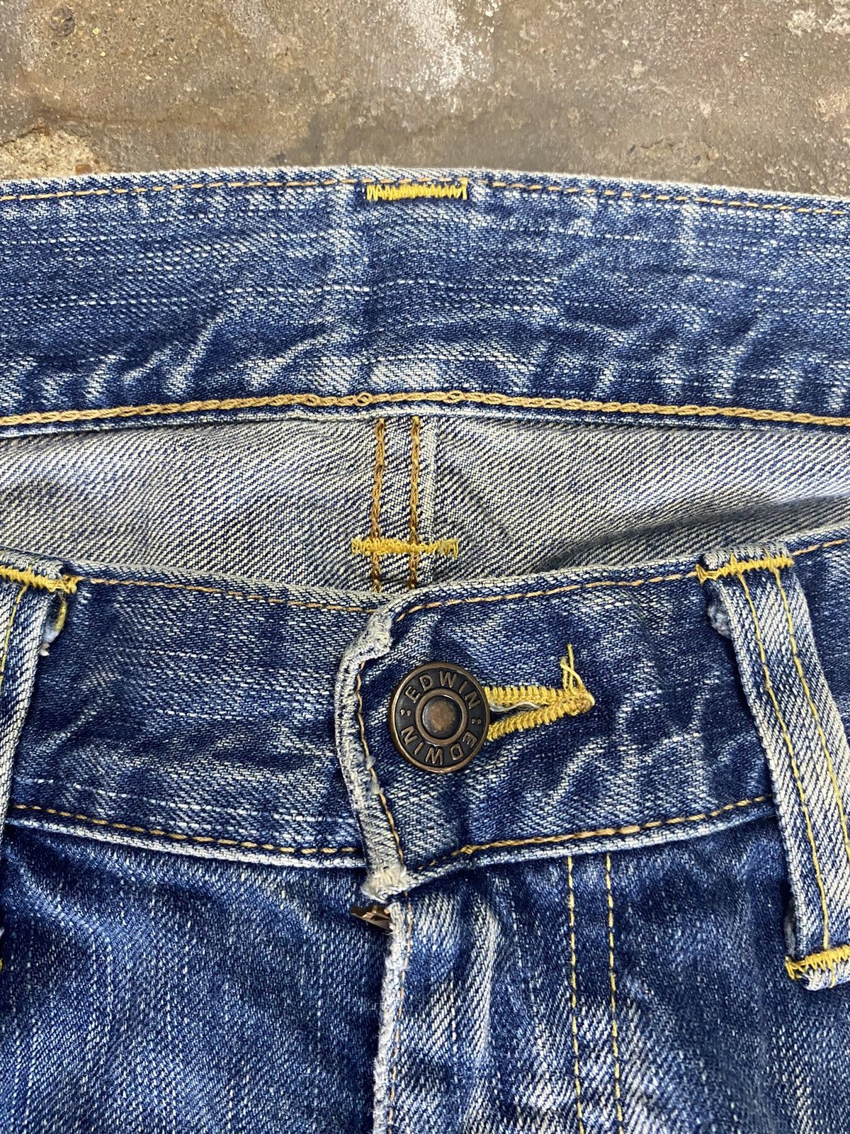 Edwin × Japanese Brand × Vintage Edwin blue jeans wash japanese brand Size US 33 - 7 Thumbnail