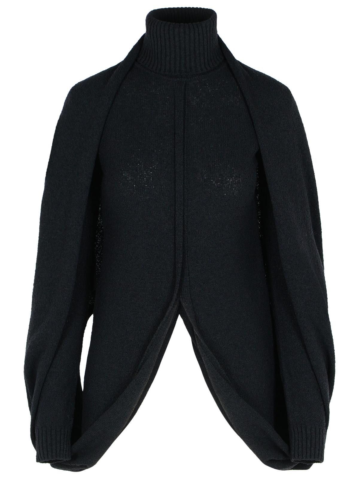 Sportmax SPORTMAX 'Adepto' Black Virgin Wool Blend High Neck Sweater Size XS / US 0-2 / IT 36-38 - 1 Thumbnail