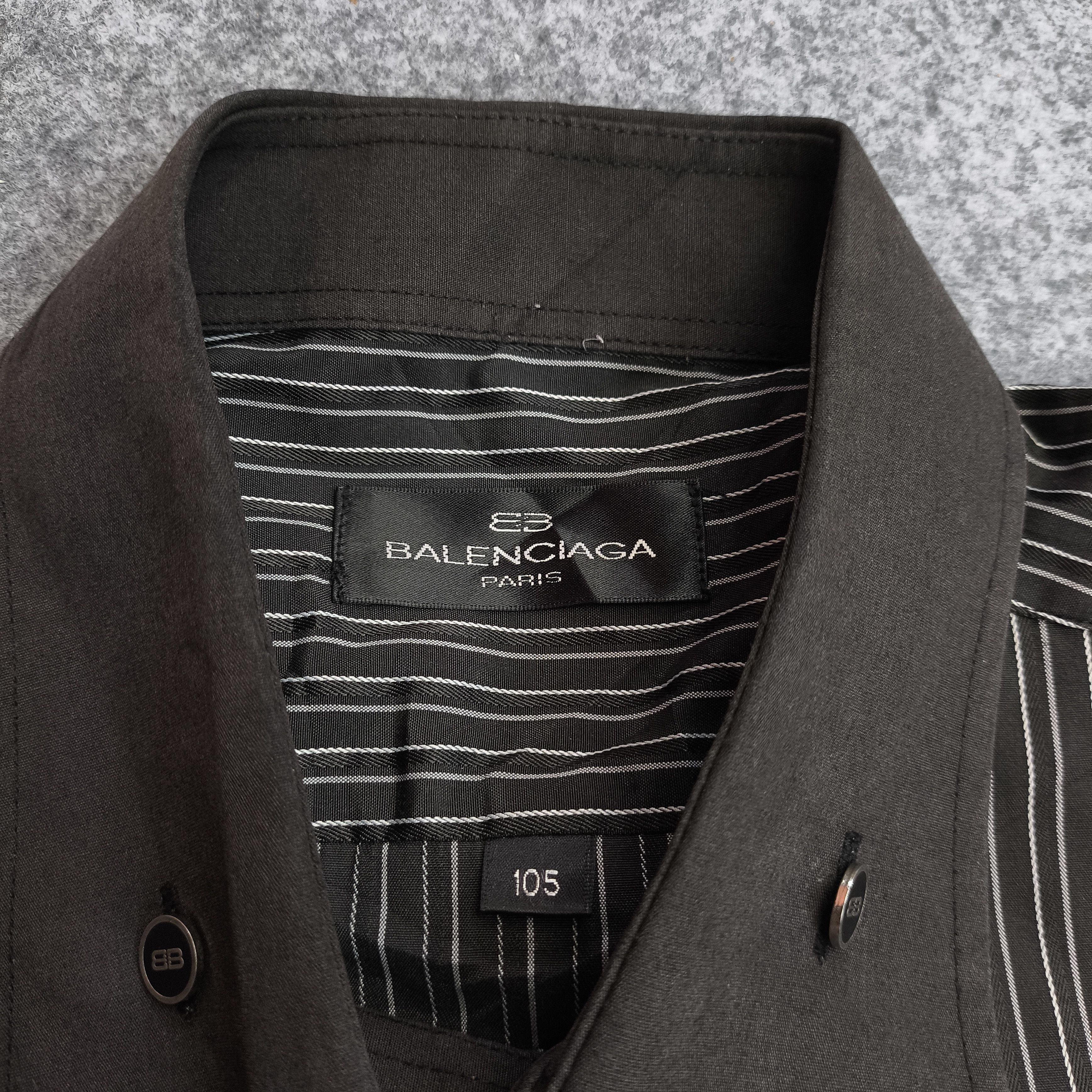 Balenciaga 90s Balenciaga striped shirt button up Size US XL / EU 56 / 4 - 3 Thumbnail