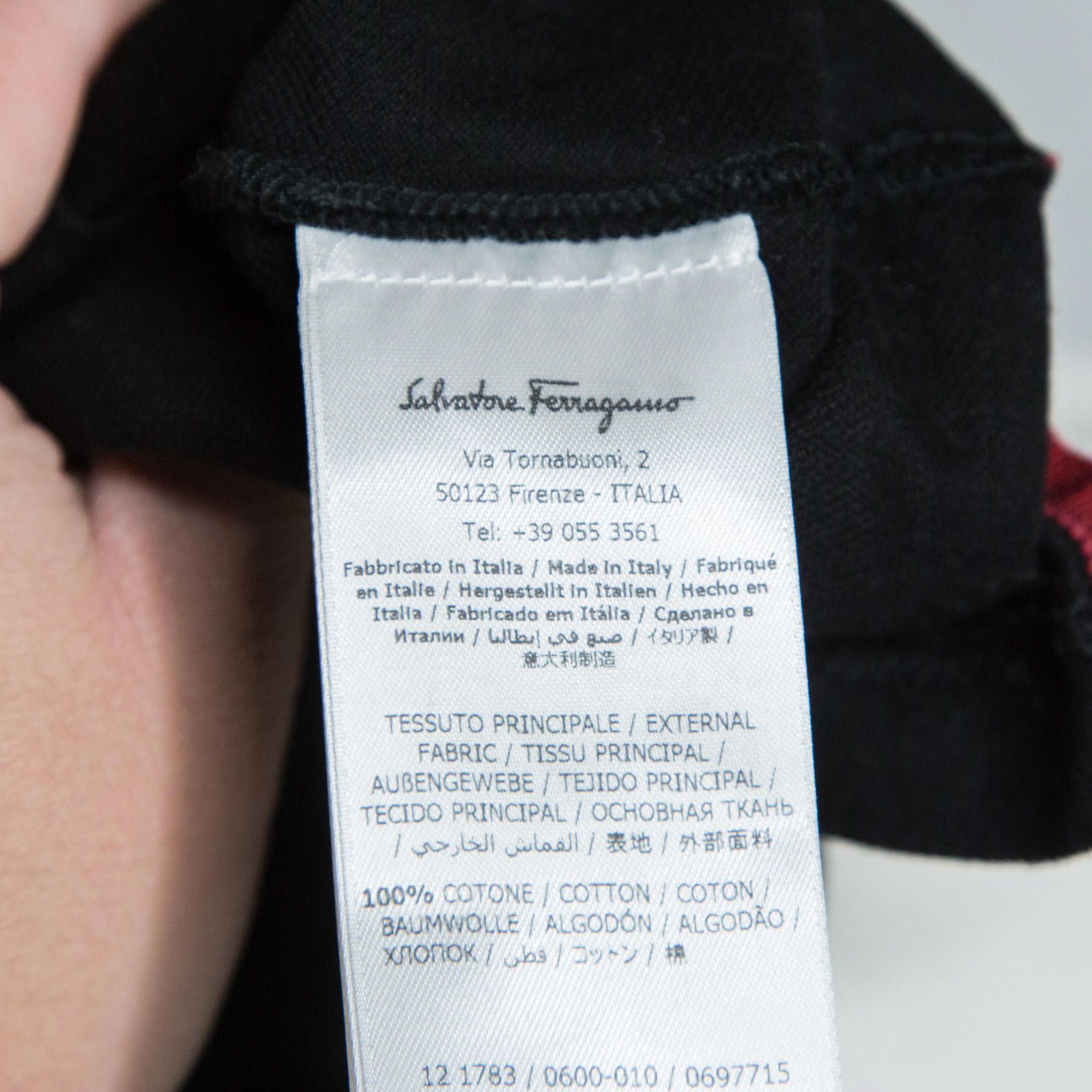 Salvatore Ferragamo Men’s Salvatore Ferragamo Black Polo Shirt Sz Small Size US S / EU 44-46 / 1 - 8 Thumbnail
