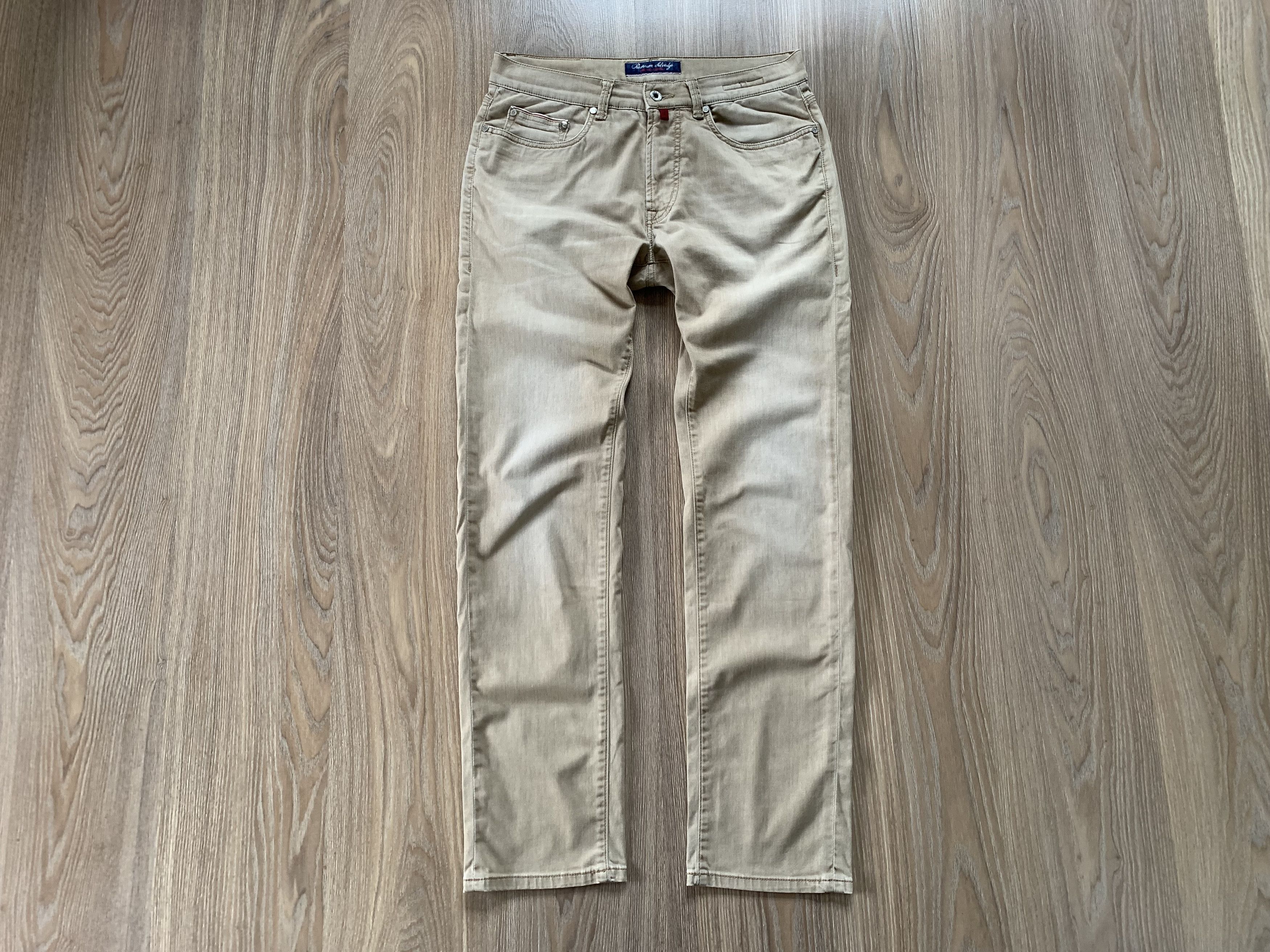 Designer × Pierre Cardin Pierre Cardin Premium Selvedge Beige Jeans Size US 33 - 2 Thumbnail