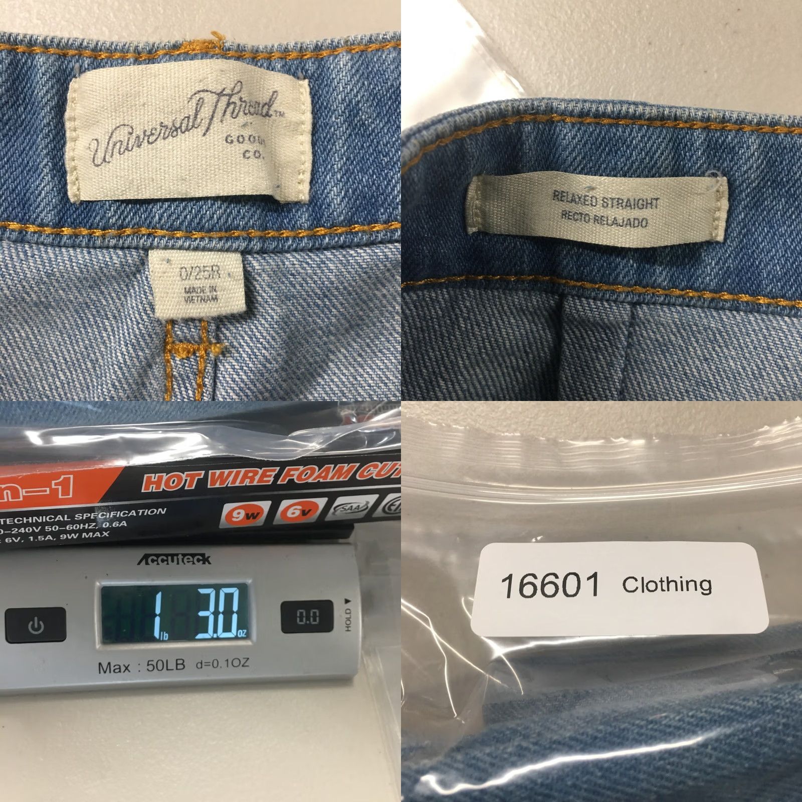 Vintage Universal Thread Jeans Womens 0 25 Waist Blue Denim Relaxed Straight Jeans Size 25" / US 0 / IT 36 - 10 Thumbnail