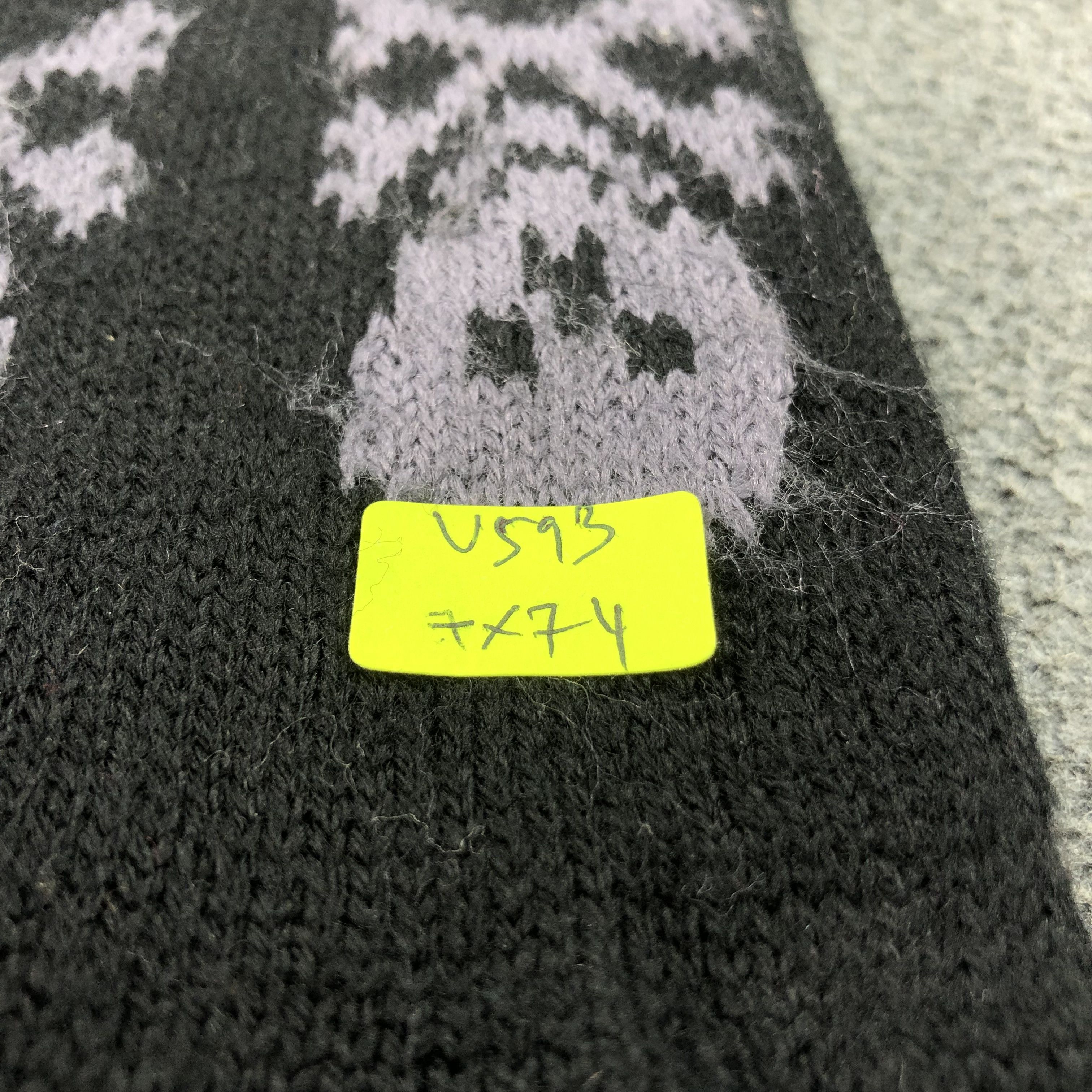 Seditionaries Jolly Roger Skulls and Bones Scarf Muffler Wool V593 Size ONE SIZE - 4 Thumbnail