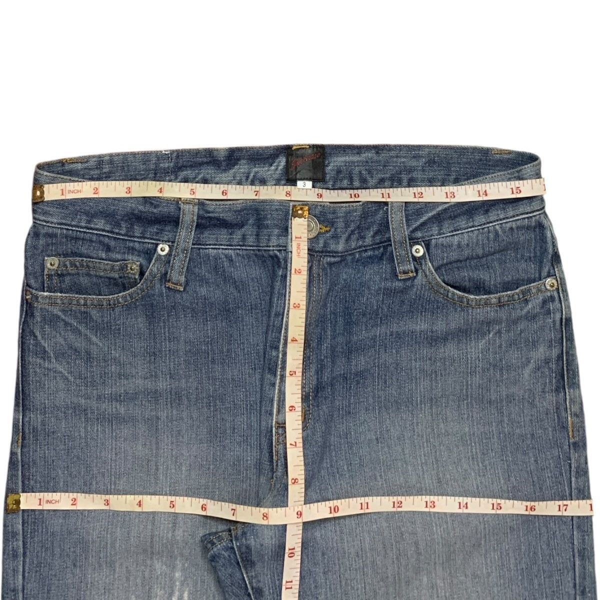 JACKROSE × Japanese Brand Vintage Japanese Jack Rose Blue Wash Distressed Loose Jeans Size 32" / US 10 / IT 46 - 12 Thumbnail