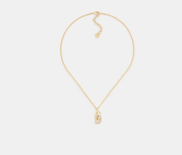 Dior o1w1db11224 Size: OS / CD Lock Necklace in Gold Size ONE SIZE - 1 Thumbnail