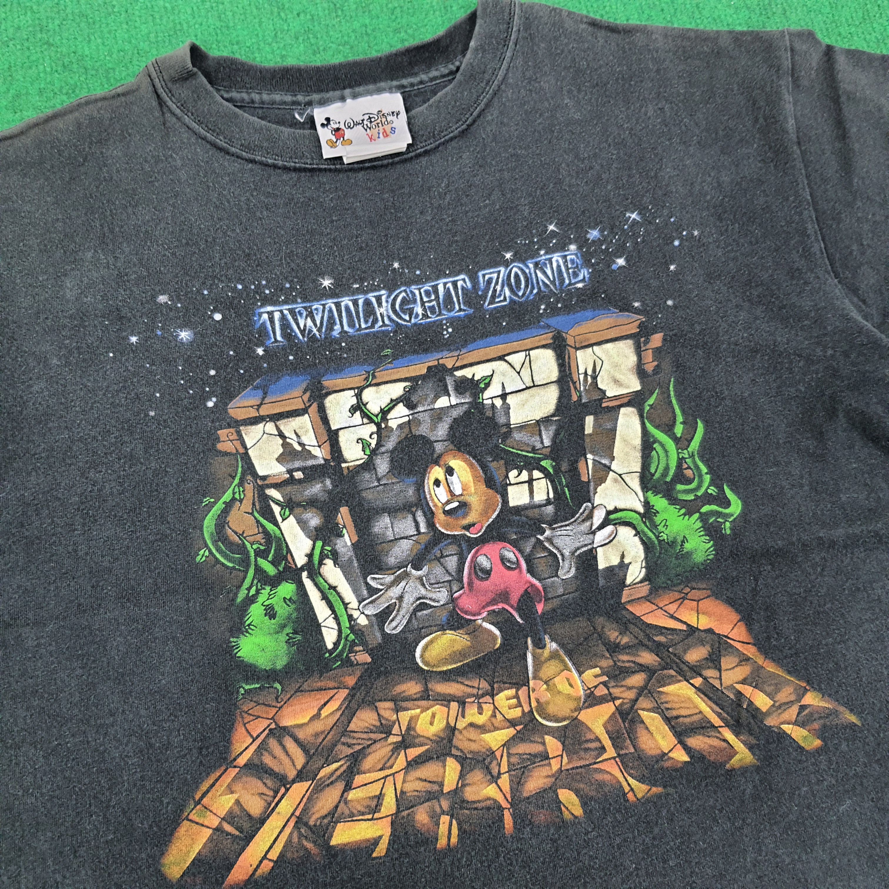 Disney × Mickey Mouse × Vintage Vintage Disney Mickey Mouse Twilight Zone Kids Tshirt Size US L / EU 52-54 / 3 - 2 Thumbnail