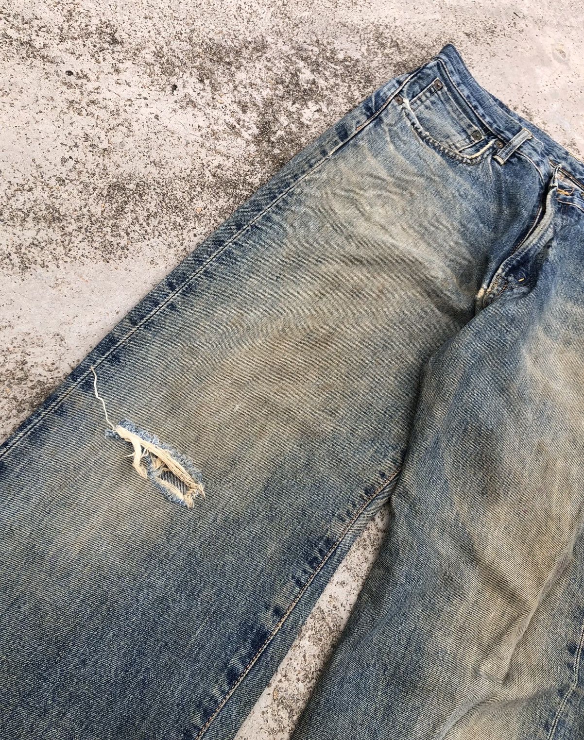 Edwin RUSTY DIRTY WIDE LEG SELVEDGE JEANS BY EDWIN Size US 31 - 3 Thumbnail