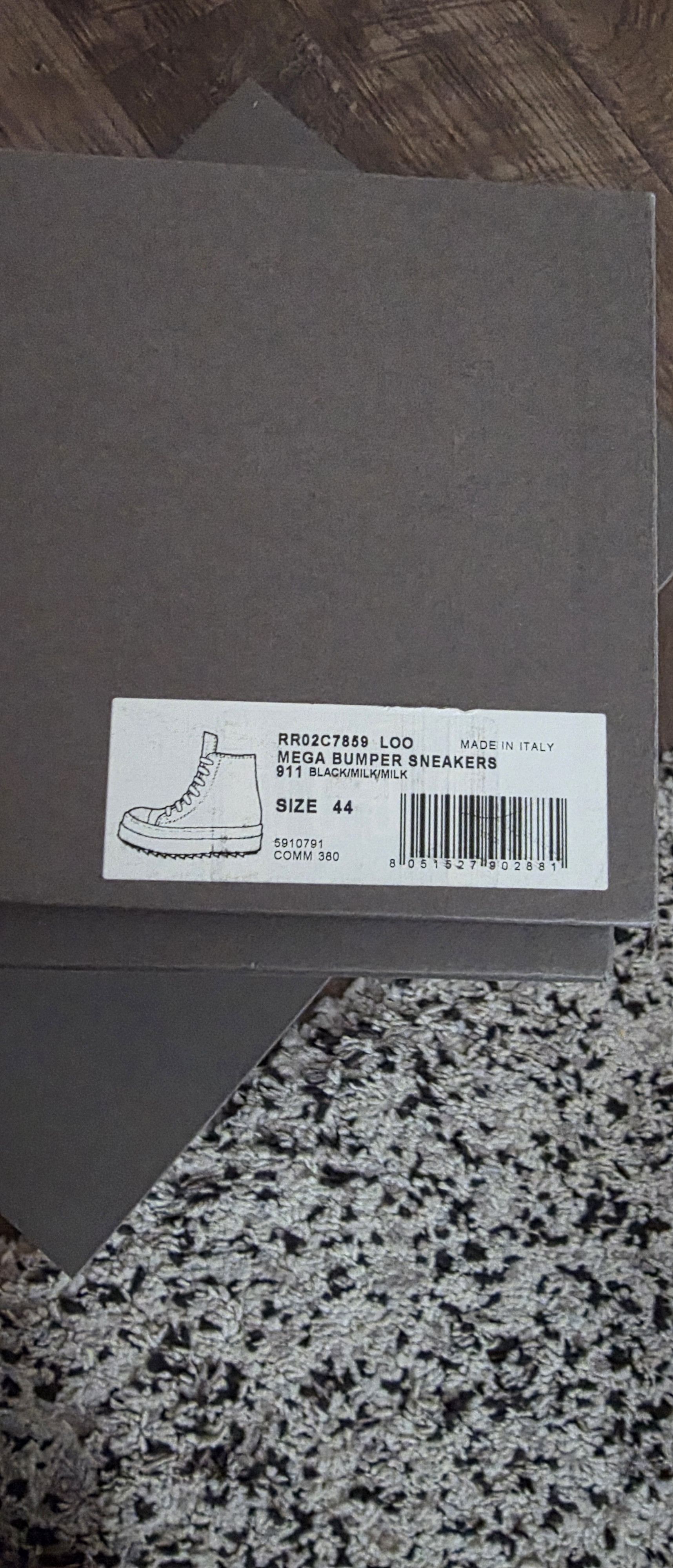 Rick Owens Rick Owens Mega Bumper Ramones Size US 11 / EU 44 - 7 Thumbnail
