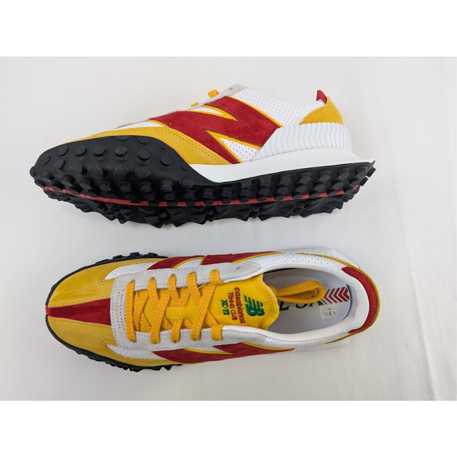 Casablanca × New Balance o1rshd1 XC-72 Sneakers in Yellow / Red Size US 12 / EU 45 - 1 Thumbnail