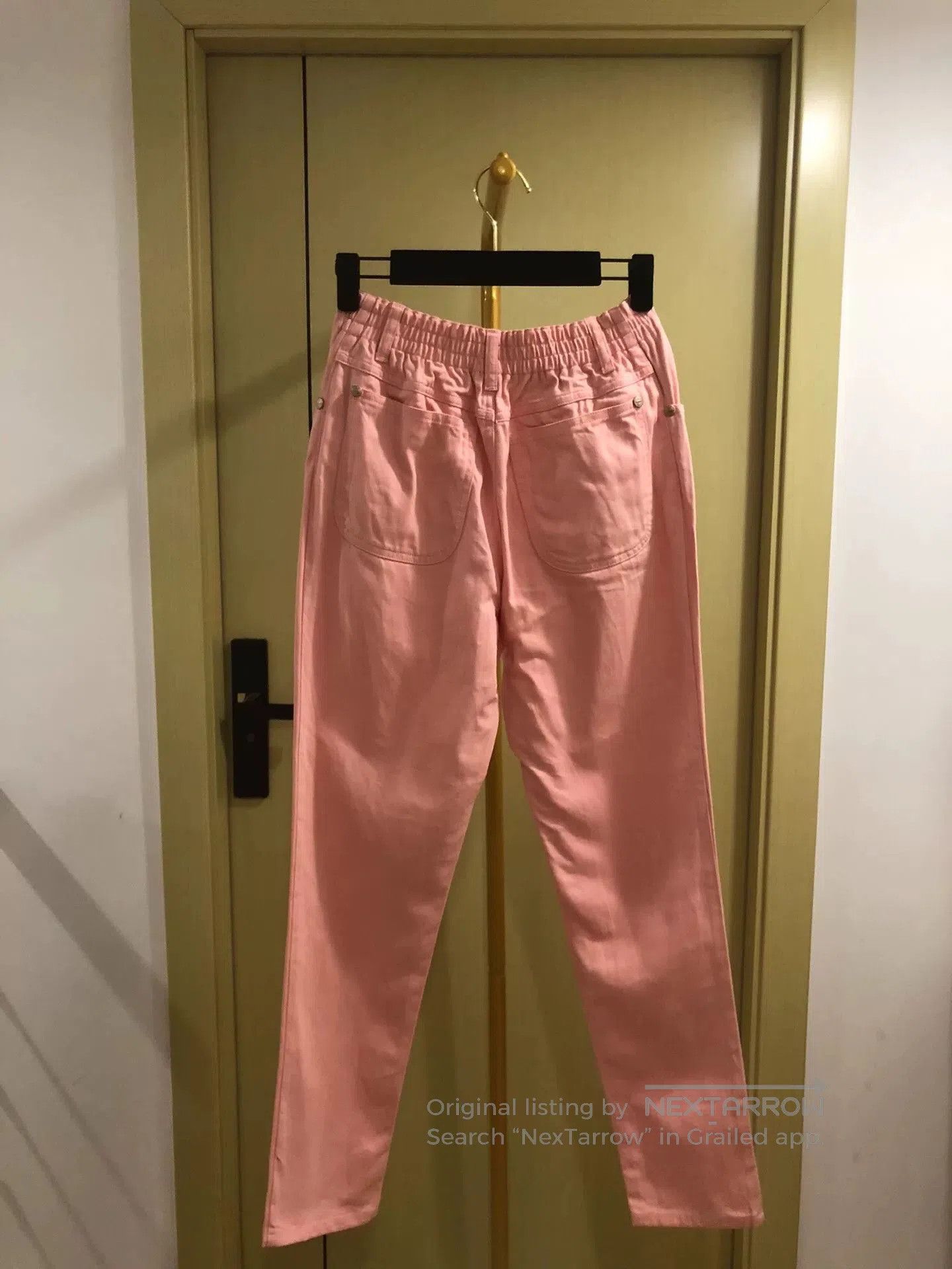 Chanel Chanel Pink Denim Pants with Stains. Size 35" - 7 Thumbnail