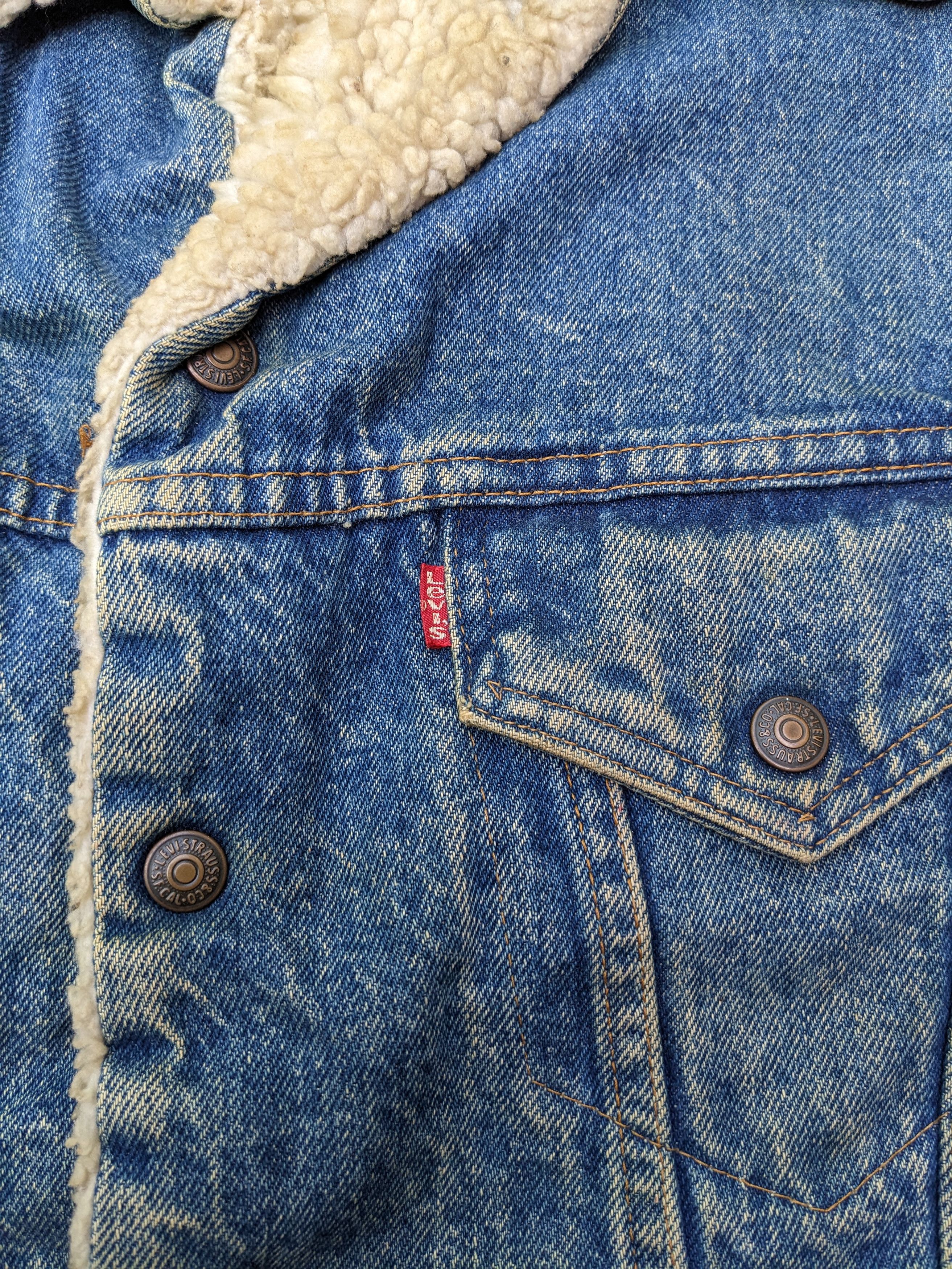Levi's × Levi's Vintage Clothing × Vintage Vintage 70s Levi's trucker sherpa jacket Size US L / EU 52-54 / 3 - 3 Thumbnail