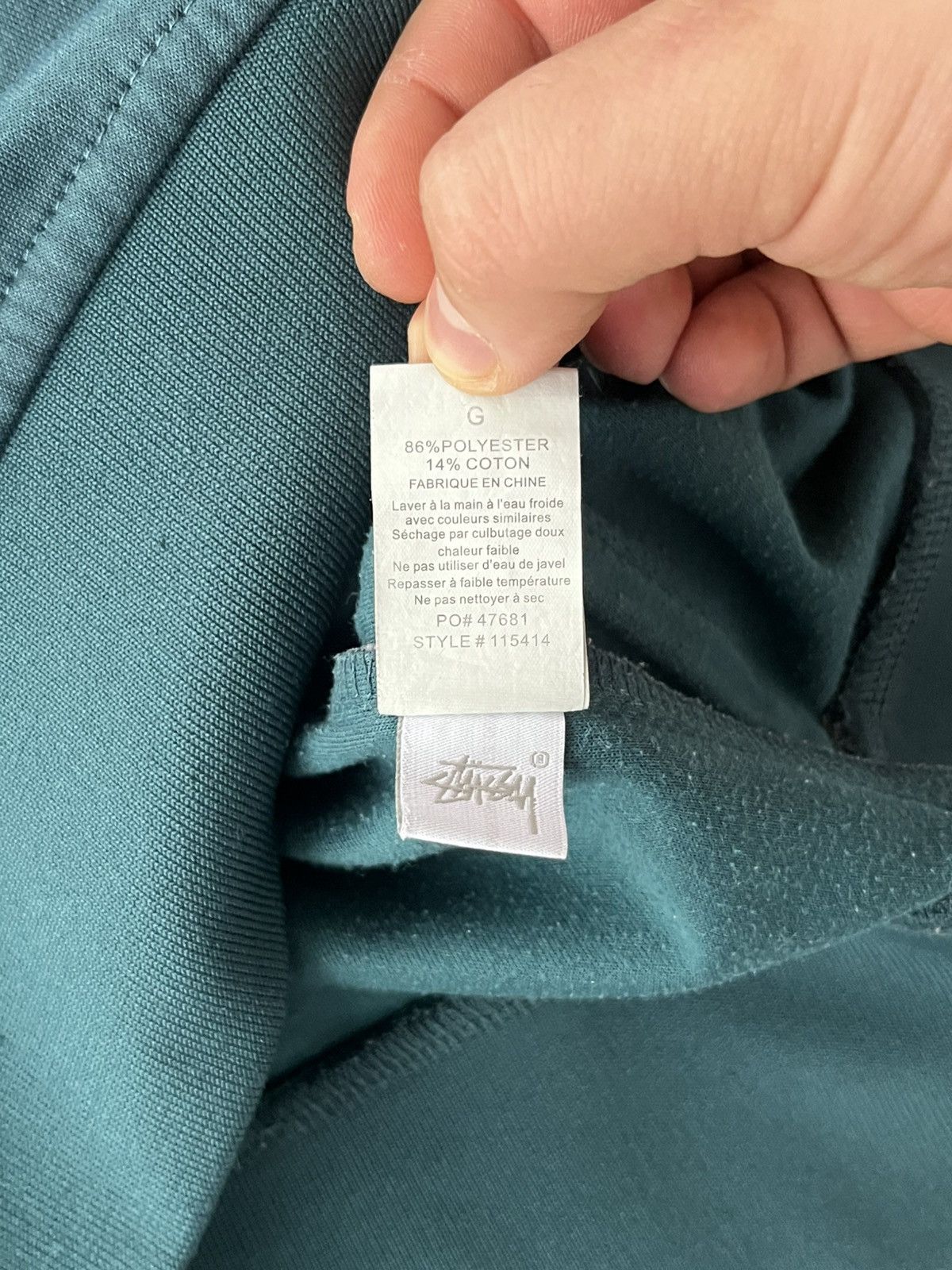Stussy Vintage Zip Pullover Stussy Mini Logo Streetwear Size US L / EU 52-54 / 3 - 9 Thumbnail