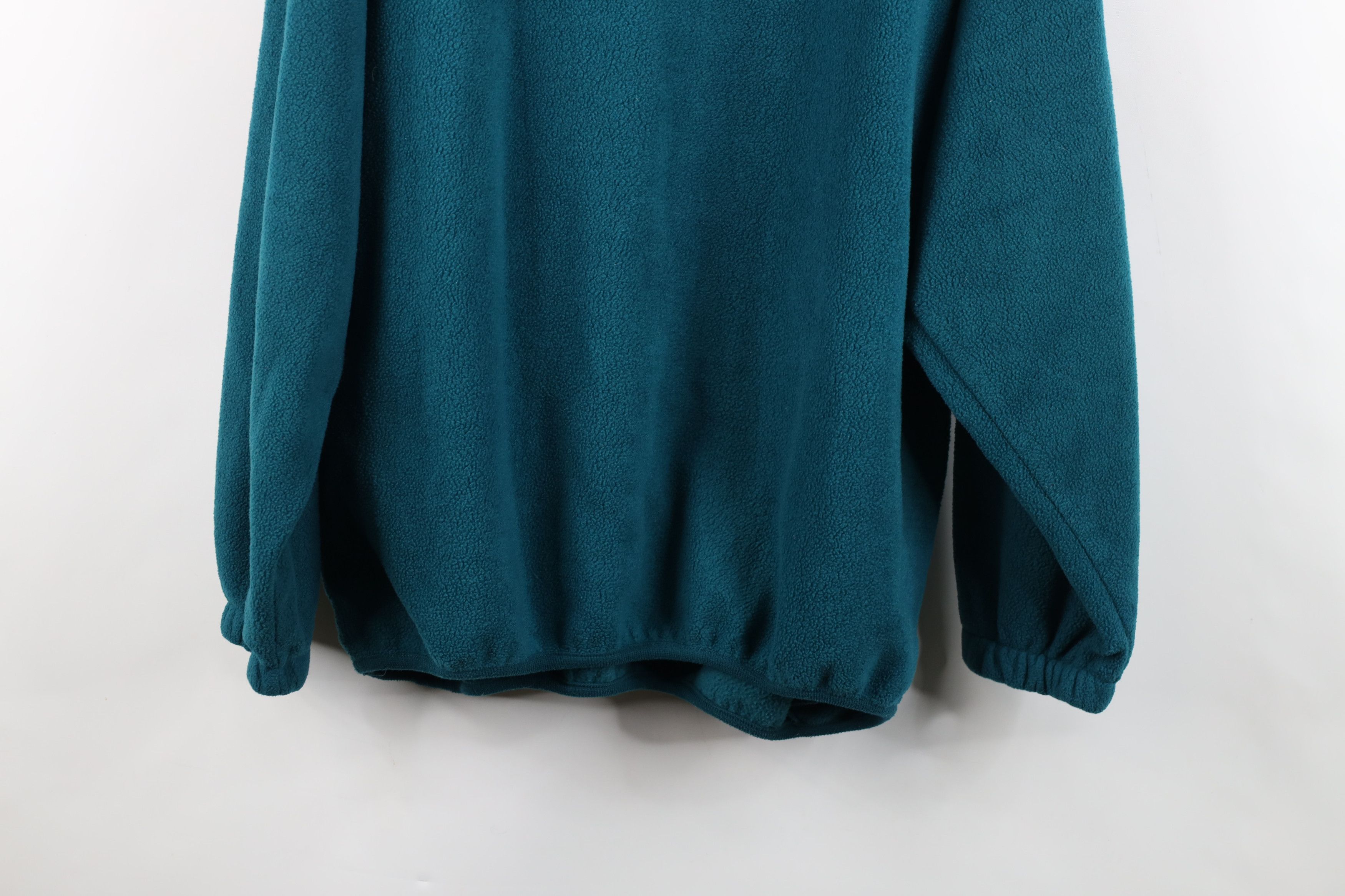Vintage Vintage 90s Streetwear Half Zip Fleece Pullover Sweater Teal Size US L / EU 52-54 / 3 - 13 Thumbnail