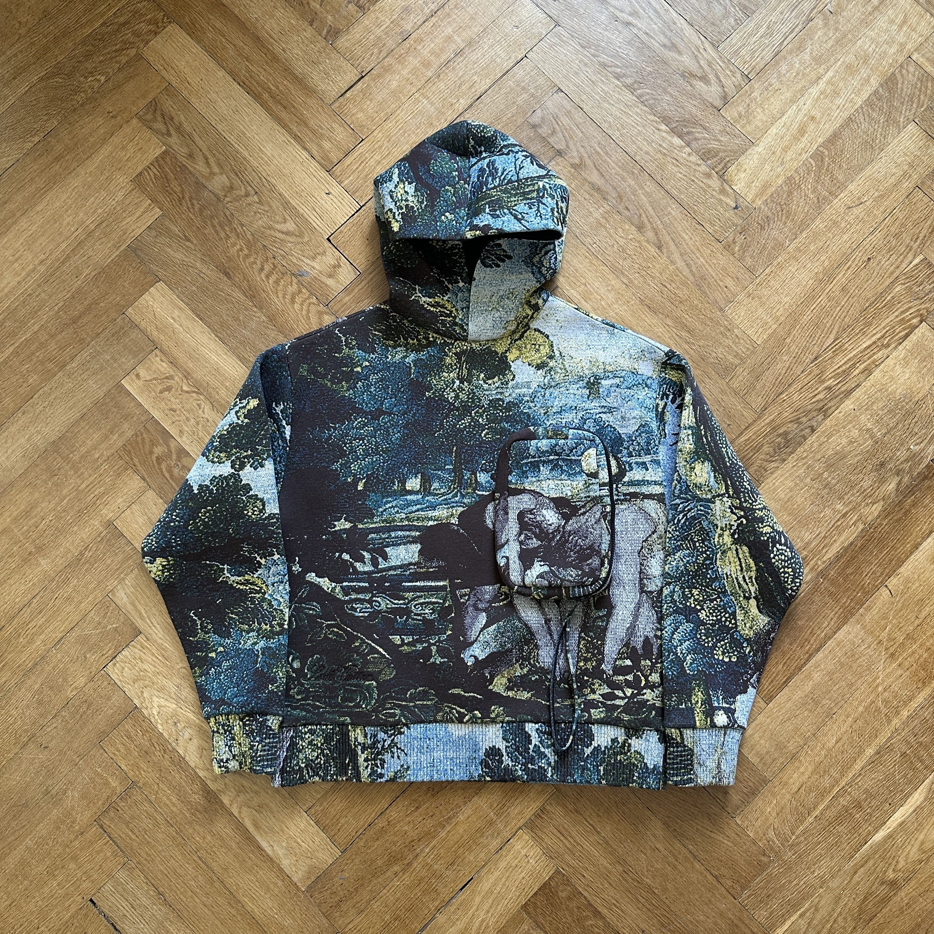 Louis Vuitton Pre SS20 Tapestry Cargo Hoodie Sample Size US M / EU 48-50 / 2 - 1 Thumbnail