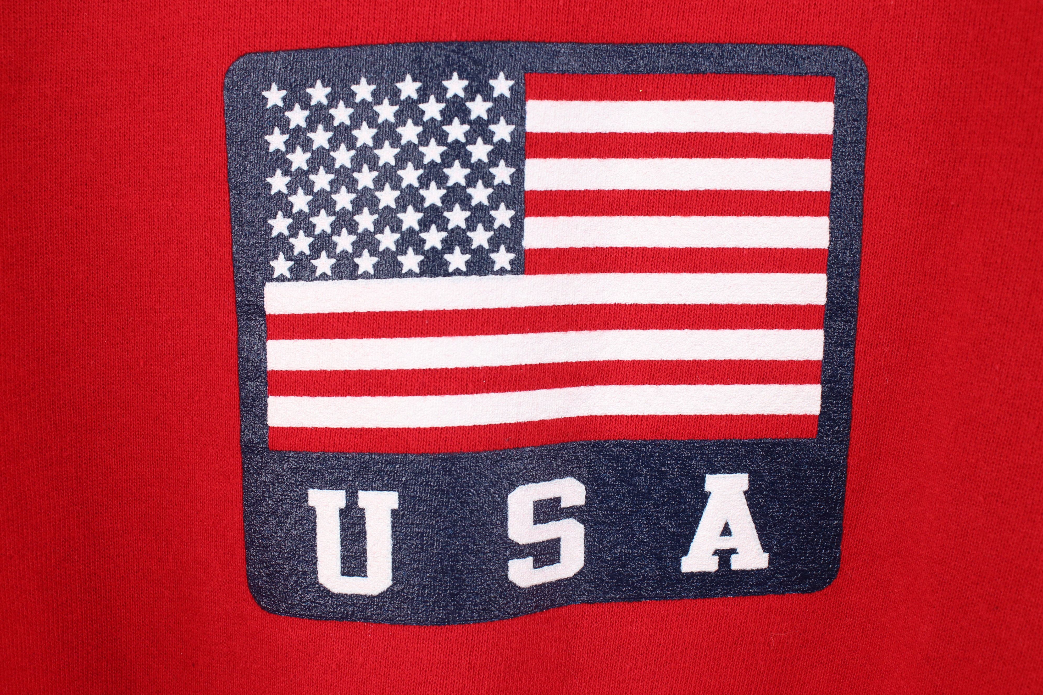 Russell Athletic Vintage 90s Russell Athletic Logo Crewneck Sweatshirt Red Size US L / EU 52-54 / 3 - 4 Thumbnail