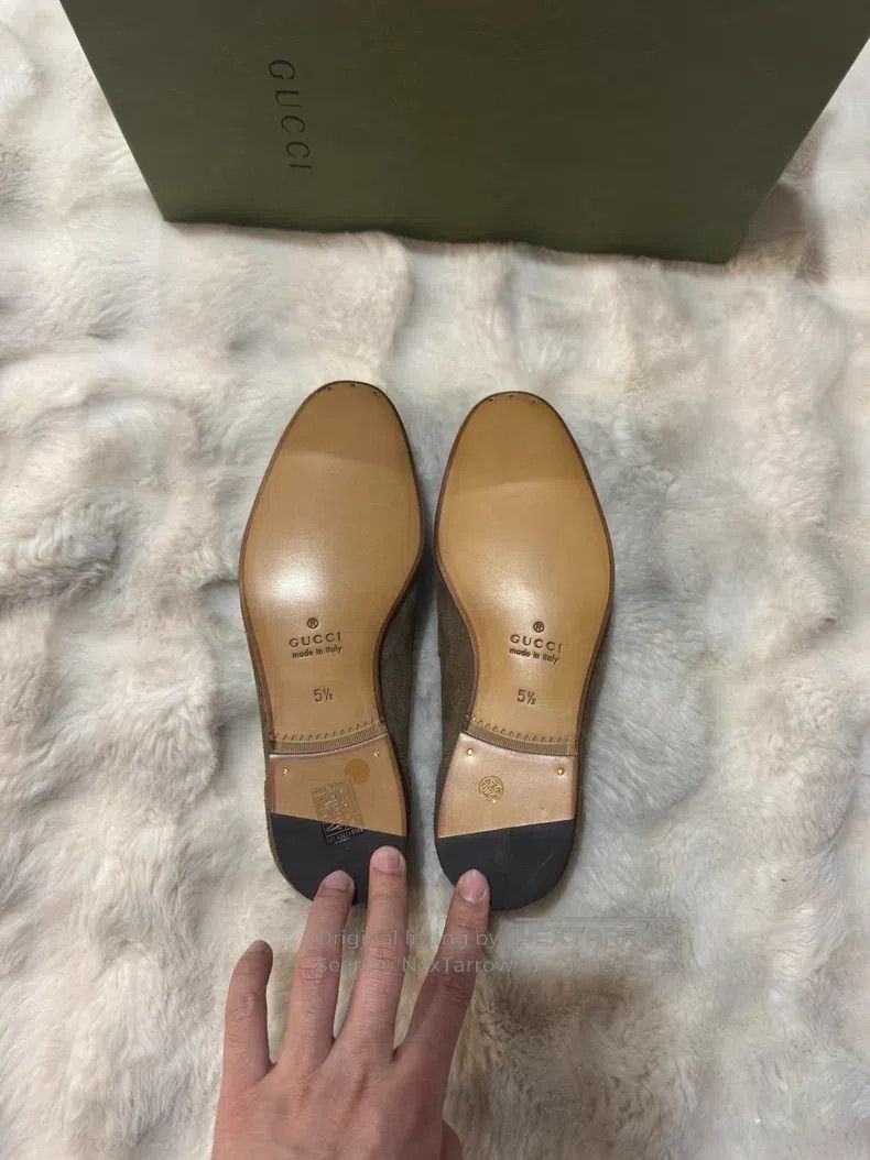 Gucci Guicci Suede Horsebit Loafers Leather Shoes Size US 6.5 / EU 39-40 - 5 Thumbnail