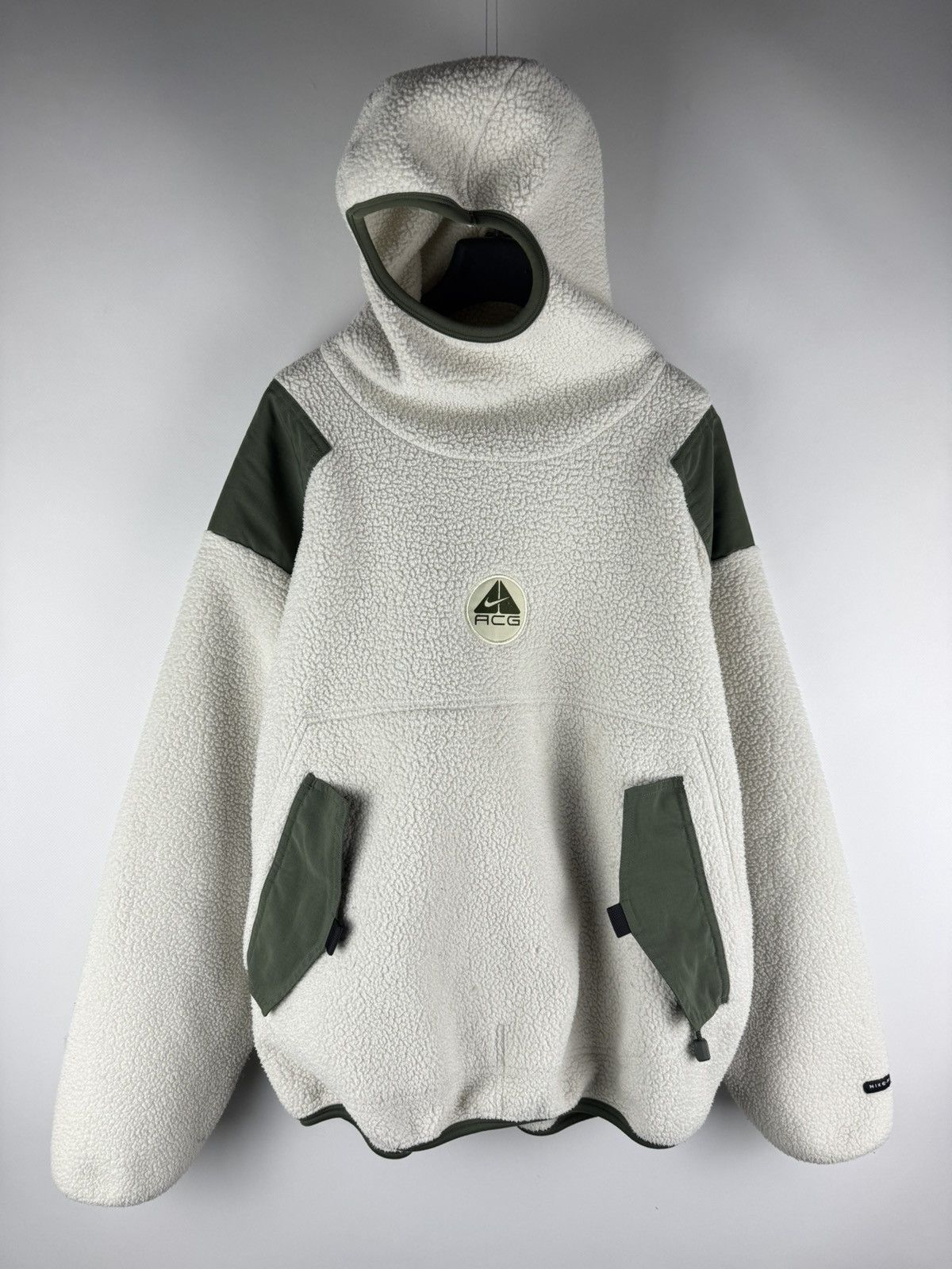 Nike Vintage 90s Nike ACG Ninja Fleece Thermal Layer 2 Hoodie 🇺🇸 Size US M / EU 48-50 / 2 - 5 Thumbnail