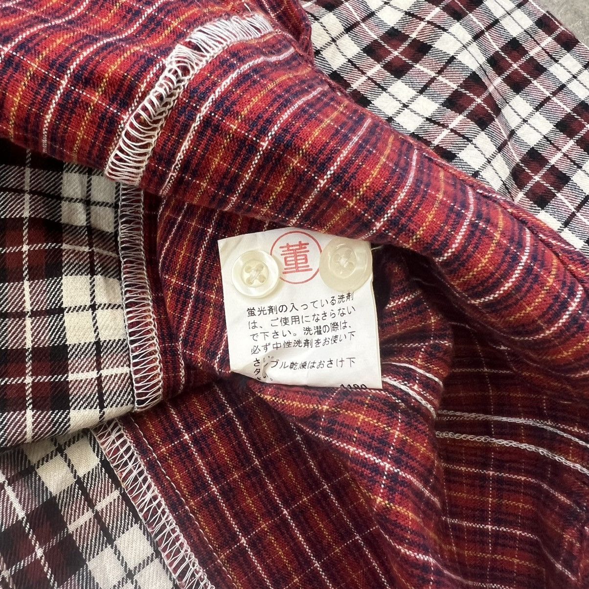 Hysteric Glamour 2000s PPFM Patchwork Gingham Plaid Longsleeve Shirt Size US M / EU 48-50 / 2 - 8 Thumbnail