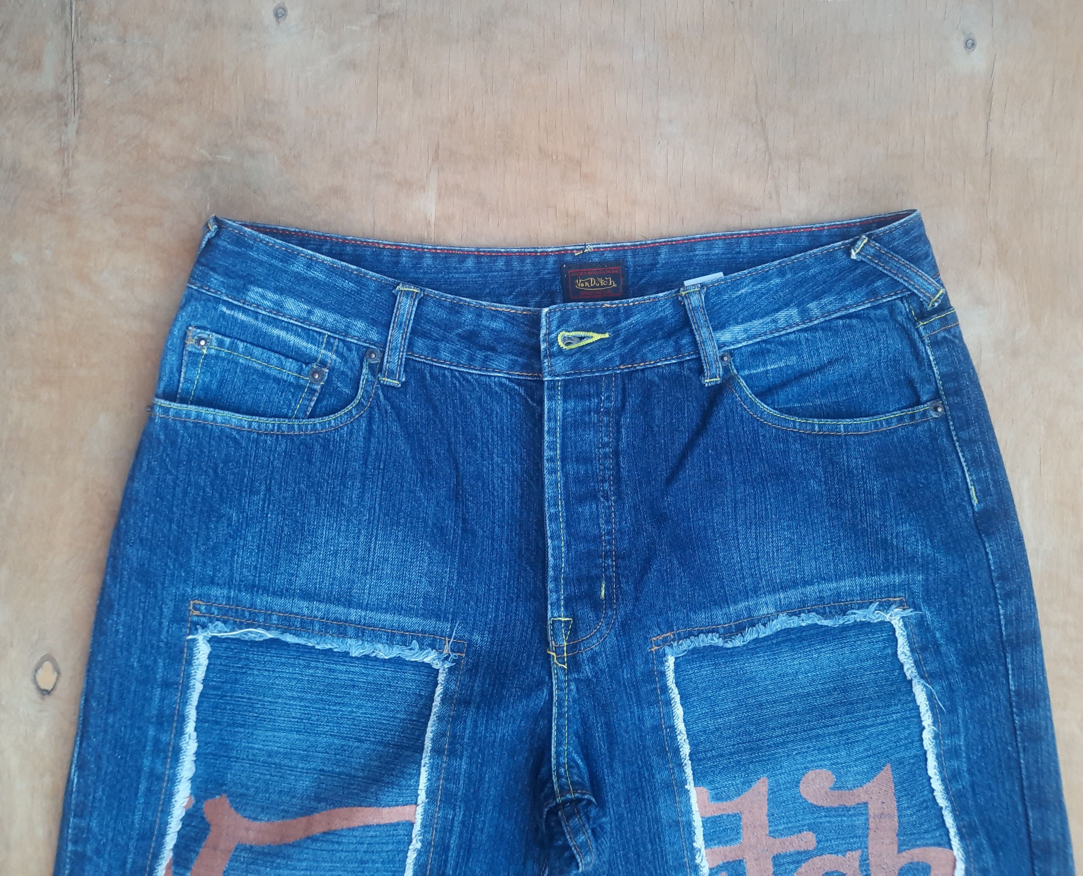 Von Dutch Von Dutch Blue cropped Distressed Denim jeans Size US 34 / EU 50 - 3 Thumbnail