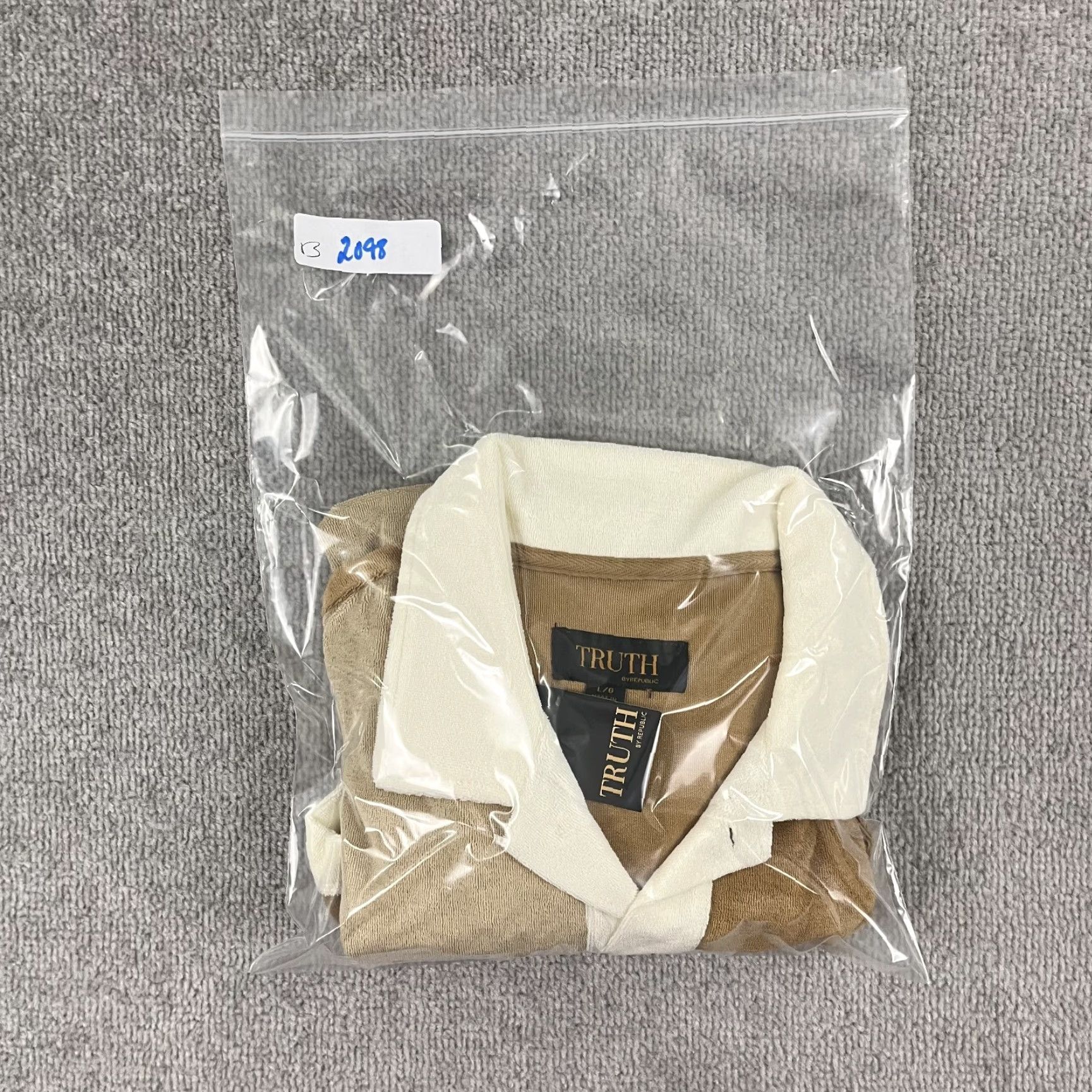 New Republic Republic Truth Shirt Mens Large Colorblock Button Up Towel Terry Cabana NEW Size US L / EU 52-54 / 3 - 8 Thumbnail