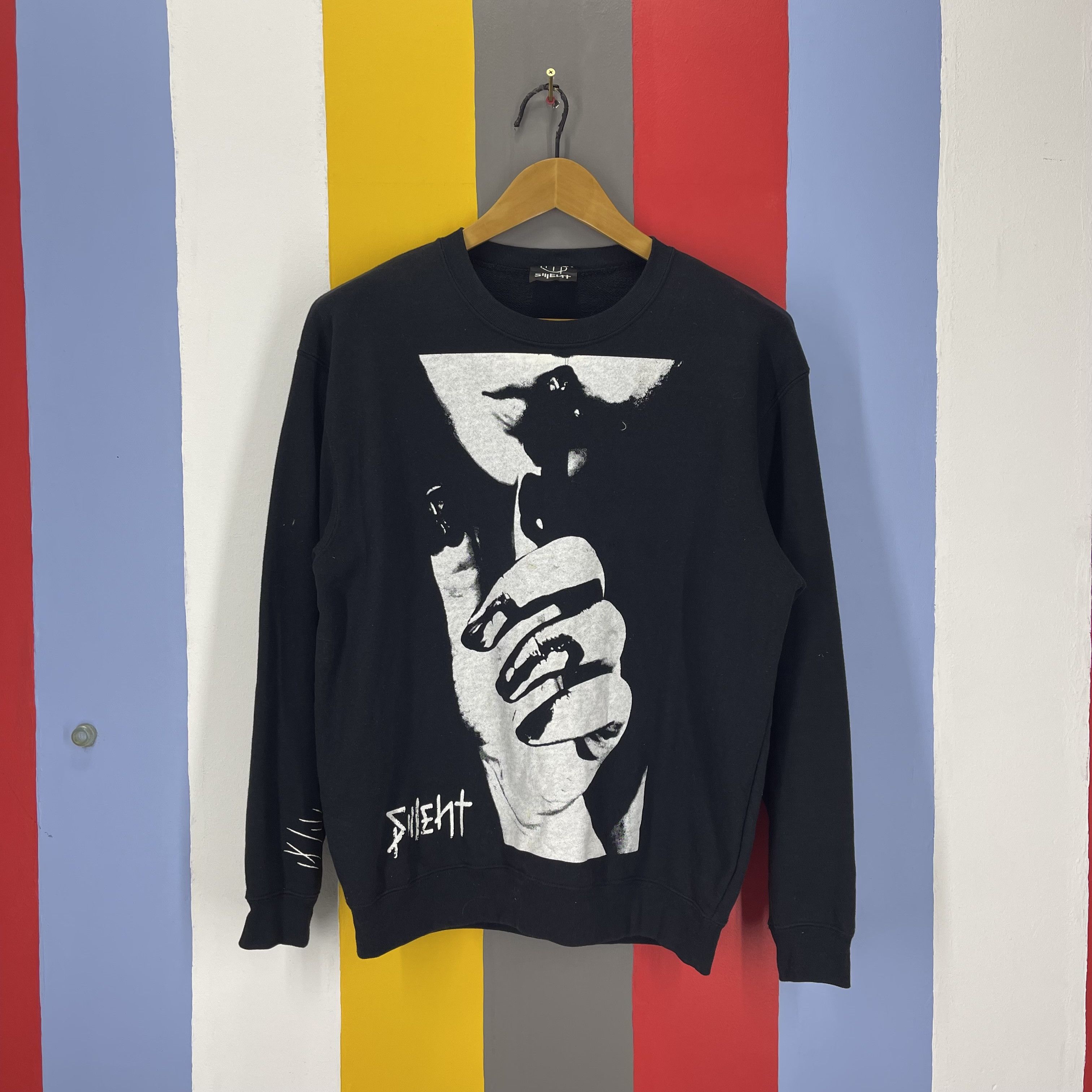 Japanese Brand SILENT Full Print Crew Neck Sweatshirt #1716/06 Size US M / EU 48-50 / 2 - 1 Thumbnail