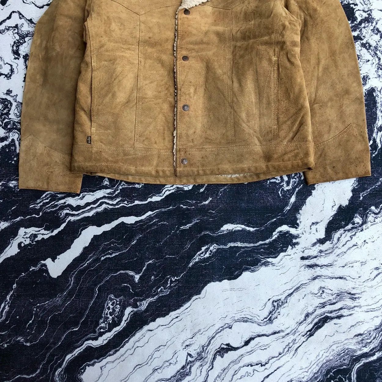 Levi's Vintage Clothing Extremely RARE Vintage Levis 60s Suede Leather Sherpa Jacket Size US L / EU 52-54 / 3 - 3 Thumbnail