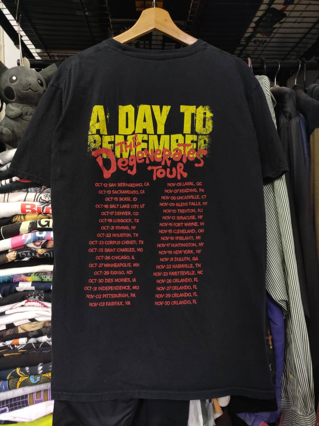 Band Tees A Day To Remember Degenerates Tour Parody The Warriors Size US XL / EU 56 / 4 - 2 Thumbnail