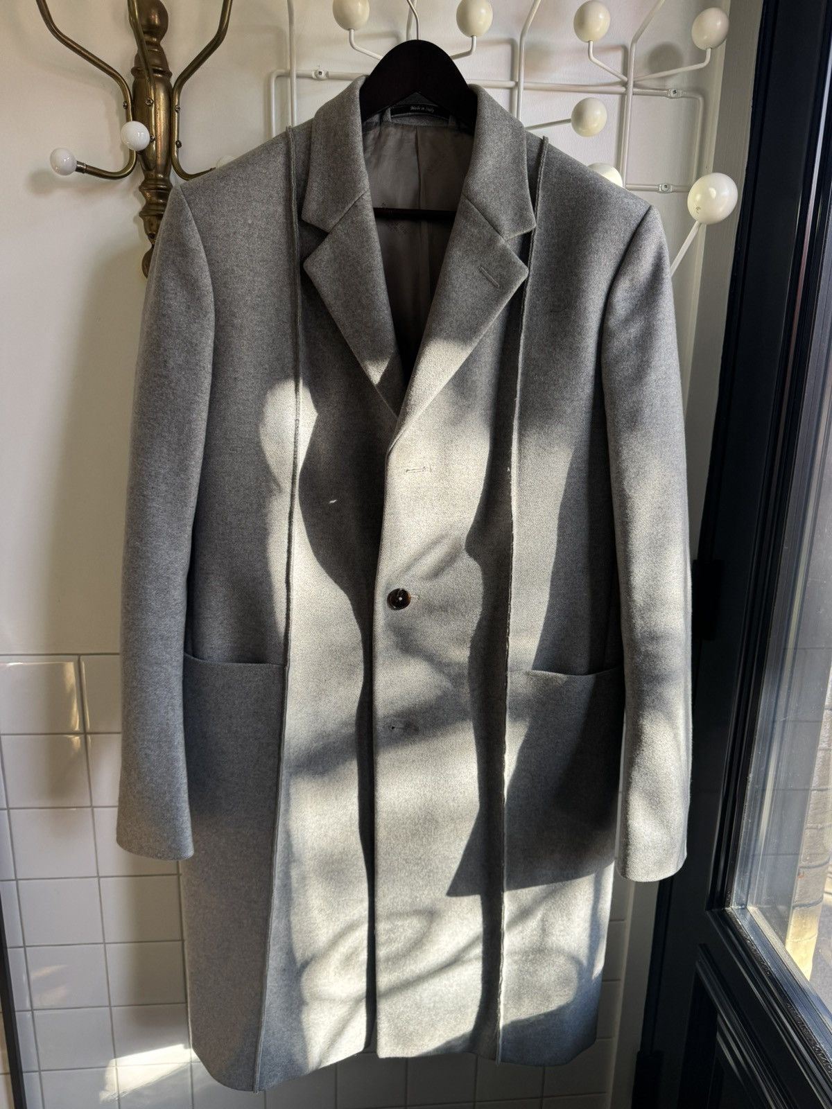 Maison Margiela Maison Martin Margiela Wool Overcoat Grey Size US M / EU 48-50 / 2 - 3 Thumbnail