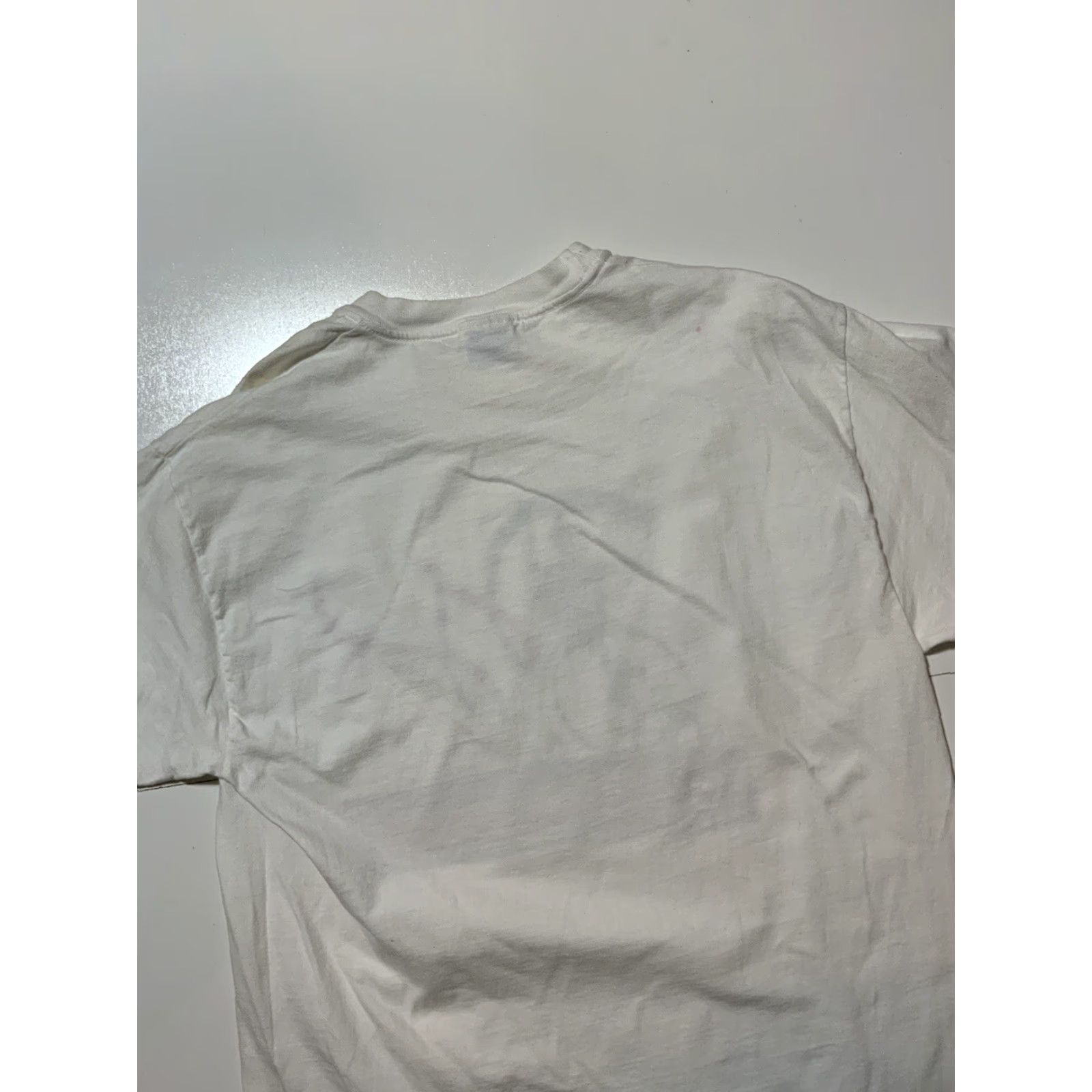 Hanes VINTAGE Hanes Beefy-T Warren On Wheels Unicycle Bicycle Dog Graphic T-Shirt Sz.L Men White Size US L / EU 52-54 / 3 - 5 Thumbnail