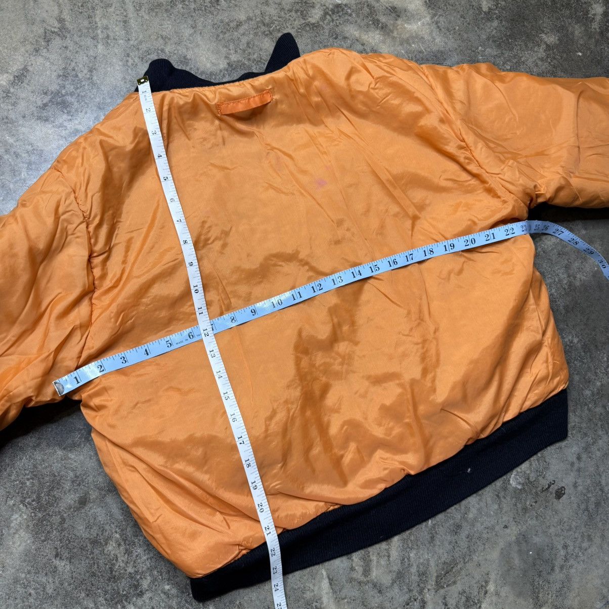 Vintage vintage zip up black army bomber reversible jacket Size US L / EU 52-54 / 3 - 5 Thumbnail