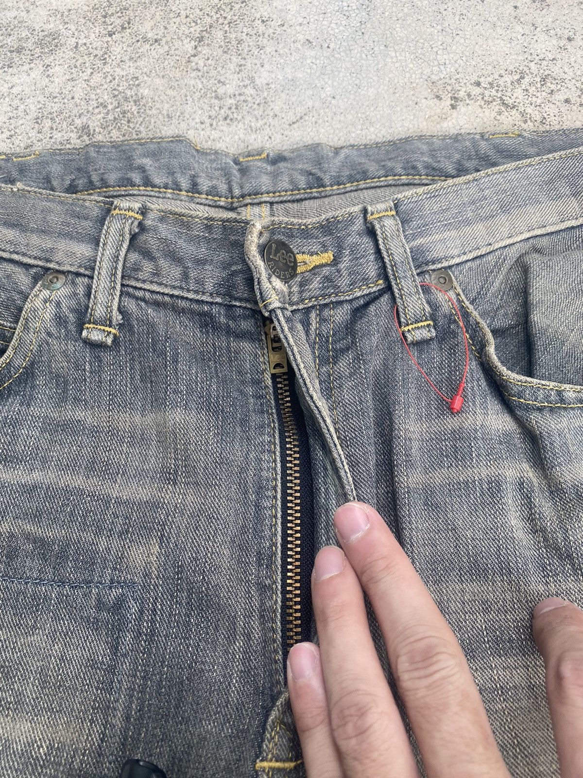 If Six Was Nine × Lee Flare Jeans Lee Distress Patchwork Clawmark Mud Bootcut Size US 32 / EU 48 - 12 Thumbnail
