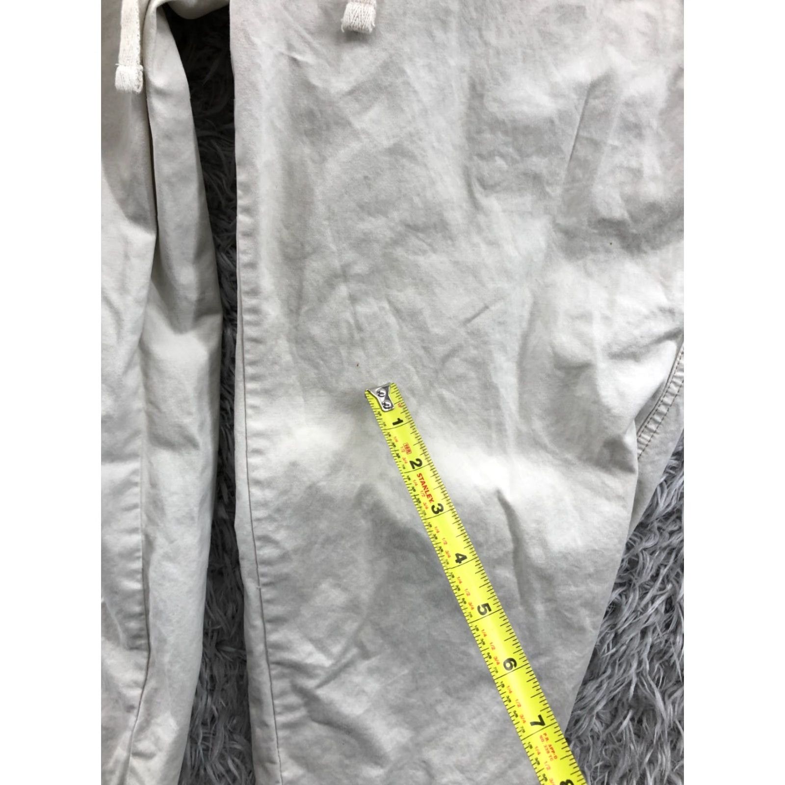 Old Navy Old Navy Capri Pants Women 12 Beige - Casual Formal Knit Pockets Elastic Waist Flat Front 23in Inseam Regular Rise Mid 8.5-10.5in Size 34" / US 12 / IT 48 - 5 Thumbnail