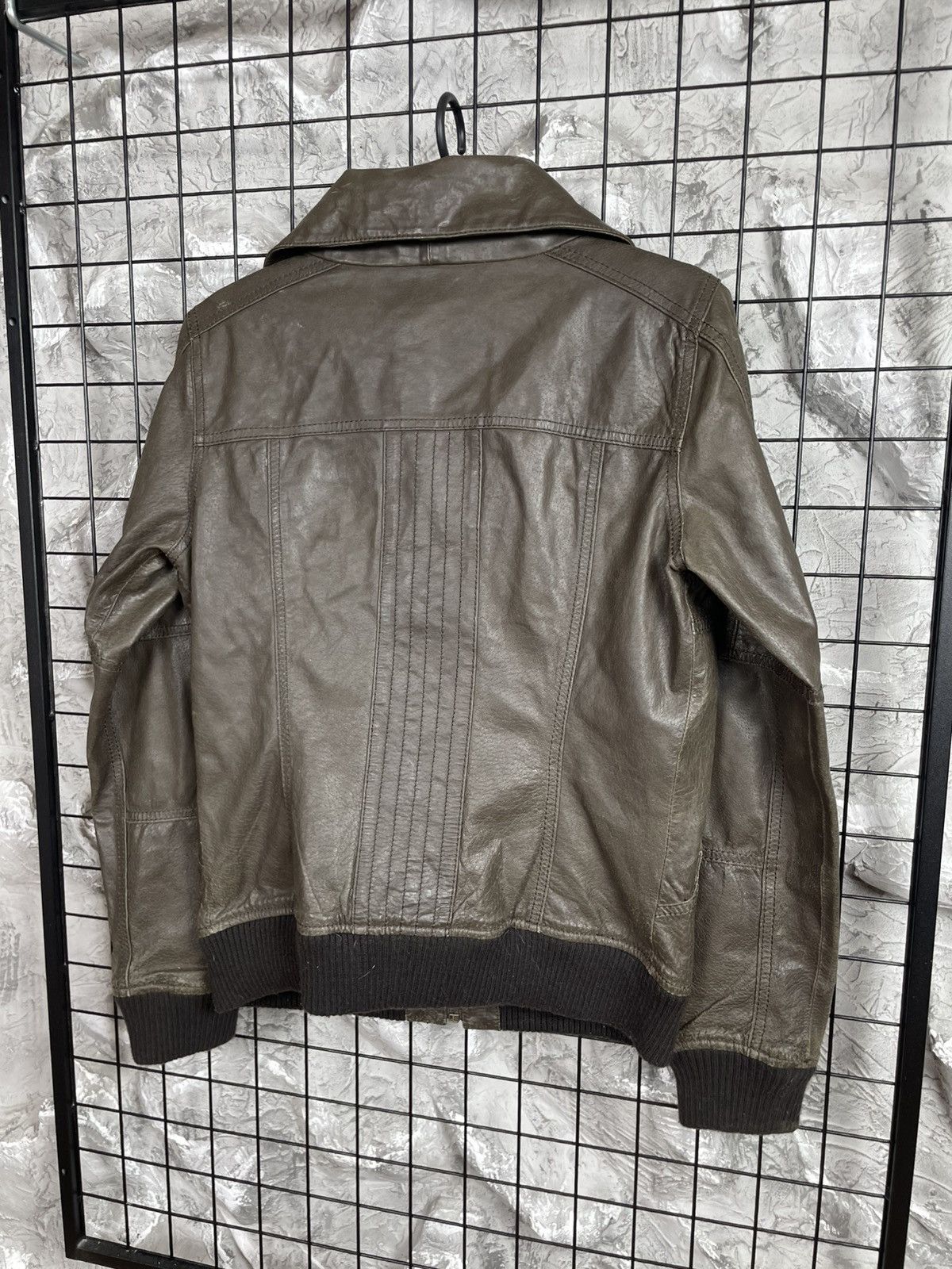 If Six Was Nine 2000s Y2K Leather Jacket Rick Owens Kmrii Hedi Slimane Vibe Size US M / EU 48-50 / 2 - 8 Thumbnail