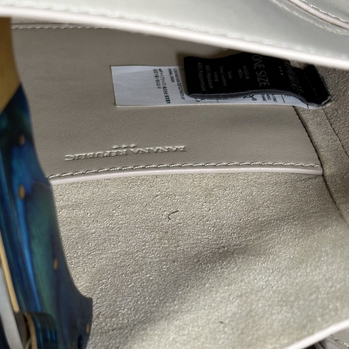 Banana Republic Banana Republic Factory Leather Mini Tab Crossbody EUC Bag Size ONE SIZE - 8 Thumbnail