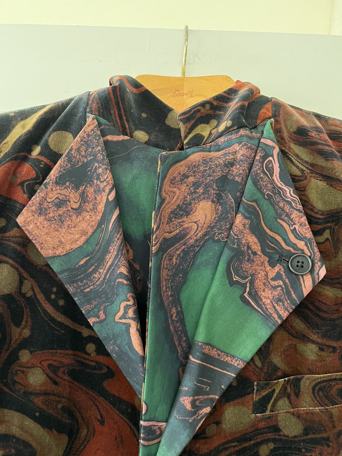 Yohji Yamamoto Yohji Yamamoto P.H. F/W 2015 Marble Jacket Sz.3 (Rare) Size US L / EU 52-54 / 3 - 9 Thumbnail