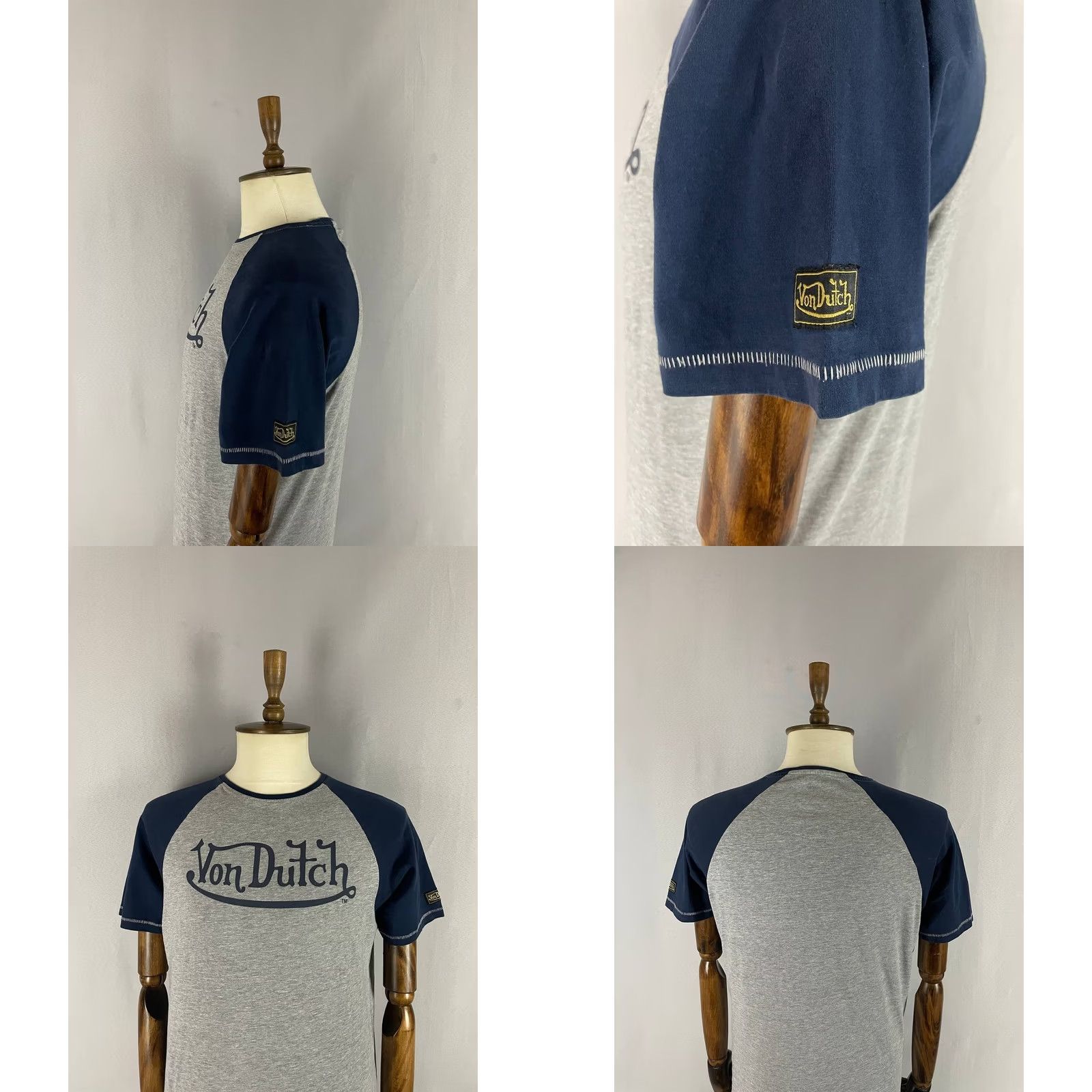 Von Dutch Von Dutch T-Shirt XL Gray Cotton Crew Neck Short Sleeve Mens Vintage Size US XL / EU 56 / 4 - 8 Thumbnail