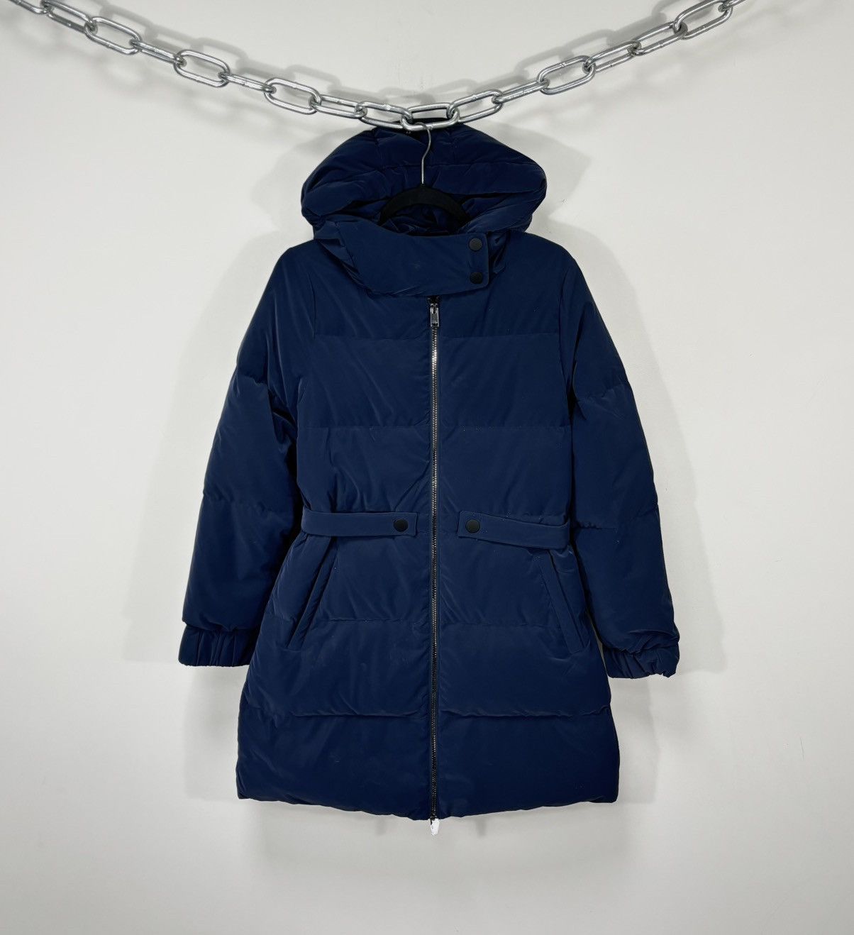 Cop Copine Cop Copine Women’s NWT Poutou Blue Hooded Down Puffer Jacket Size M / US 6-8 / IT 42-44 - 1 Thumbnail