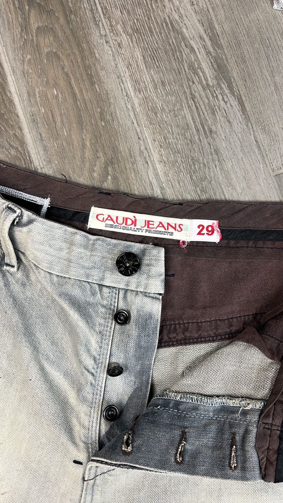 Japanese Brand × Vintage Hype Distressed Washed Jeans Dirty style Size US 34 / EU 50 - 6 Thumbnail